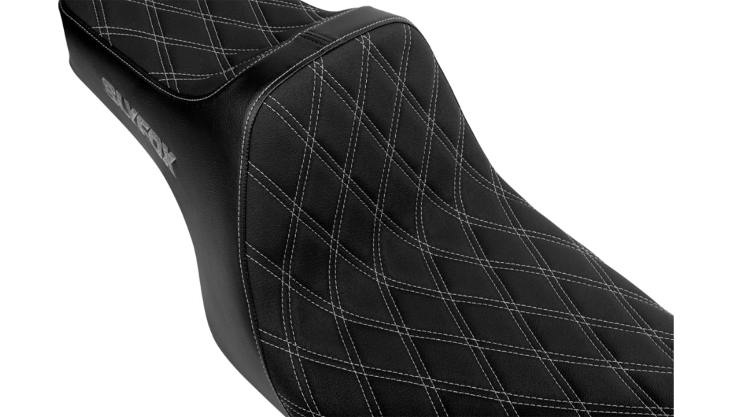 SLYFOX HighNoon Diamond Stitch Seat (Grey Logo) Dyna 06 - 17
