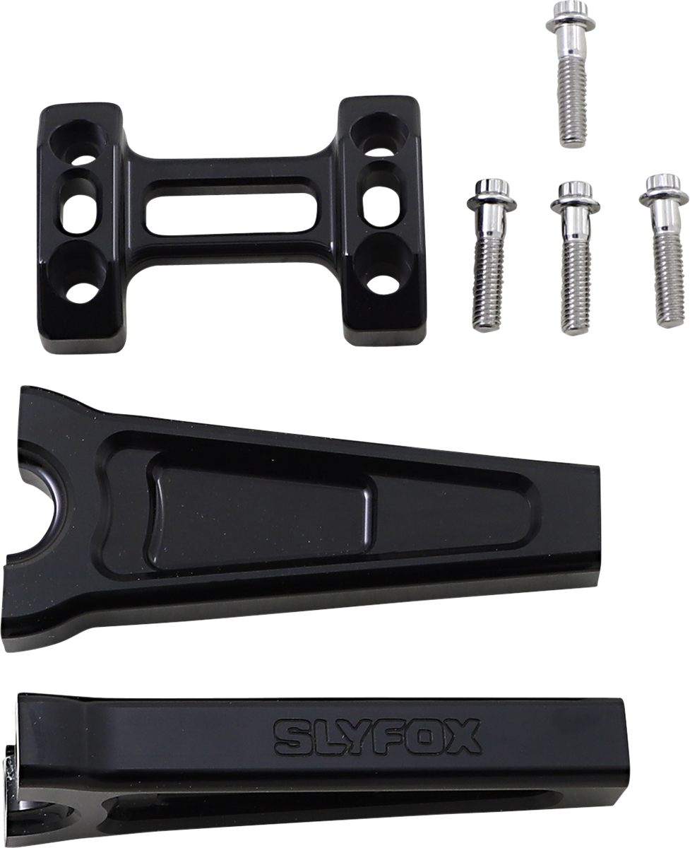 SLYFOX Handlebar Riser Kit - Straight - 6" - Black TM-SLY4