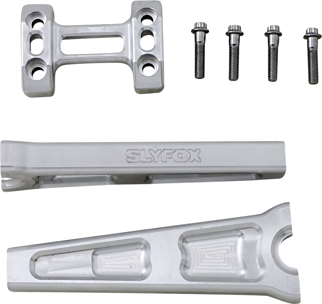 SLYFOX Handlebar Riser Kit - Straight - 8" - Raw TM-SLY5