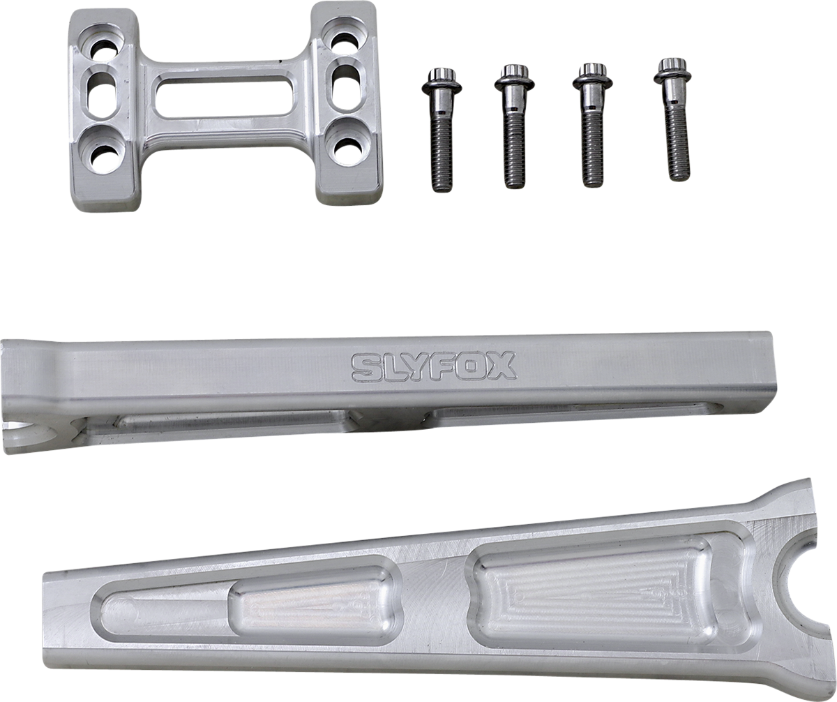 SLYFOX Handlebar Riser Kit - Straight - 10" - Raw TM-SLY7