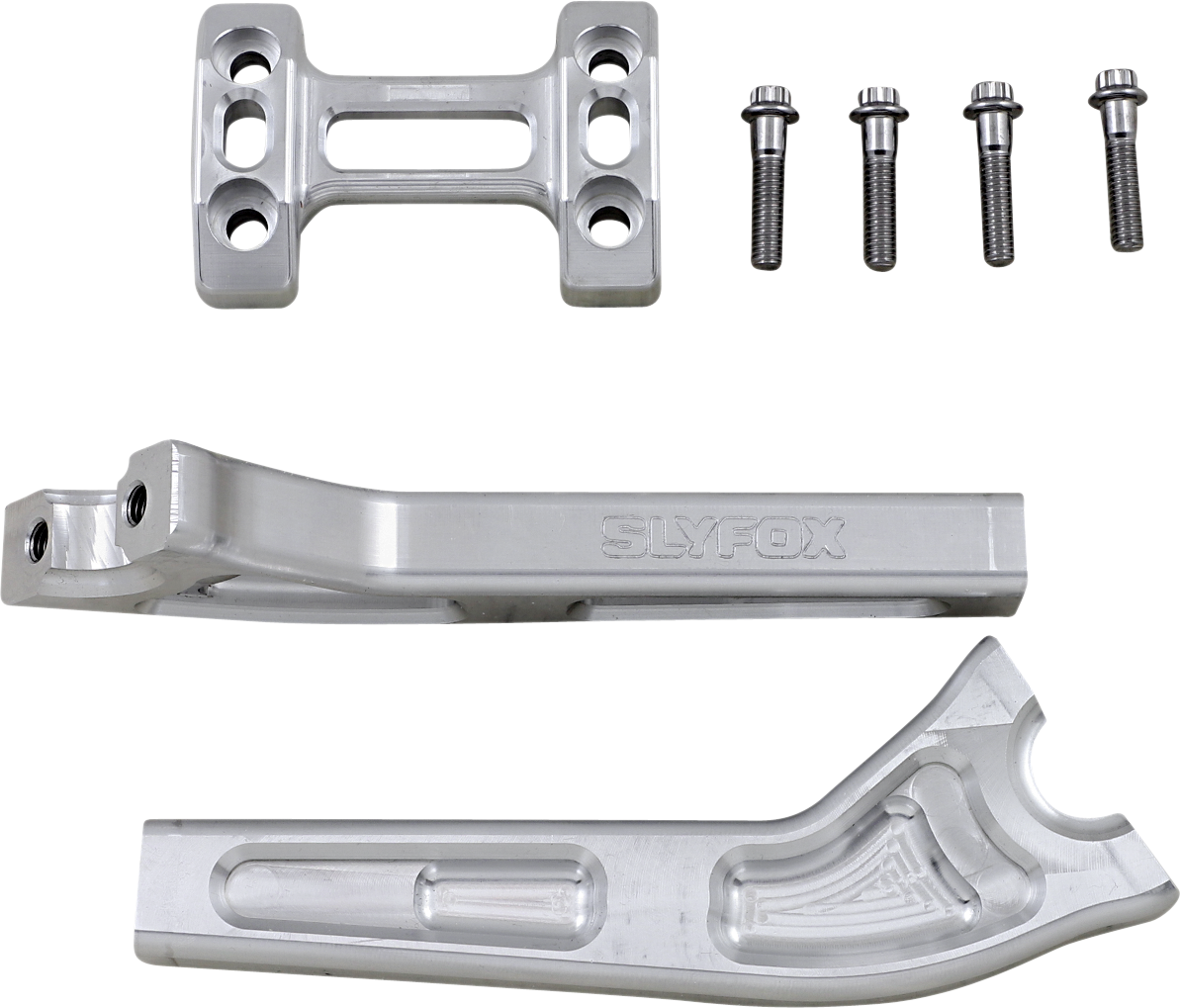 SLYFOX Handlebar Riser Kit - Pullback - 8" - Raw TM-SLY11