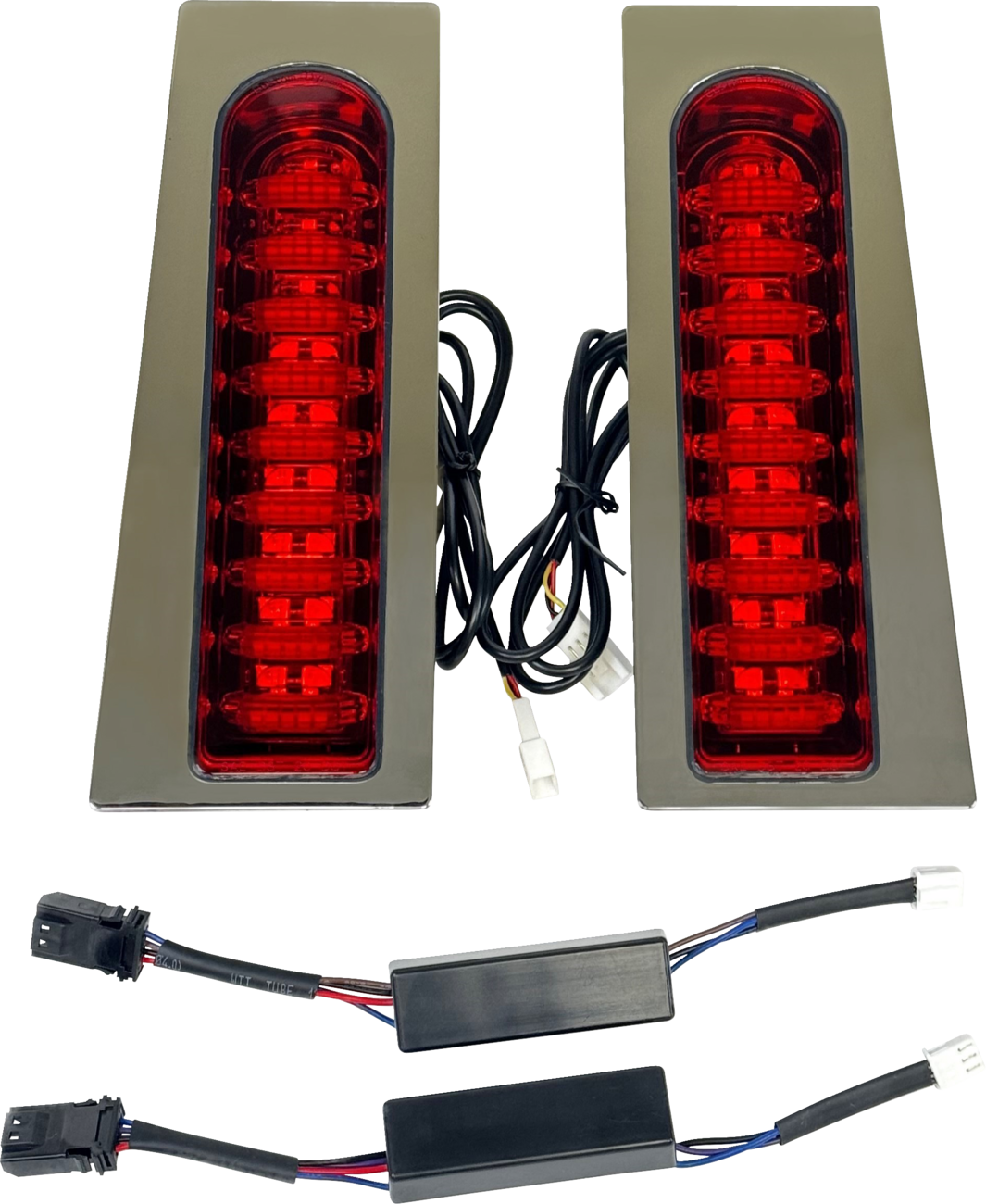 CUSTOM DYNAMICS ProBEAM? Auxiliary Fillerz? - Run/Brake/Turn - Red Lens - Chrome PB-FILL-23-RC