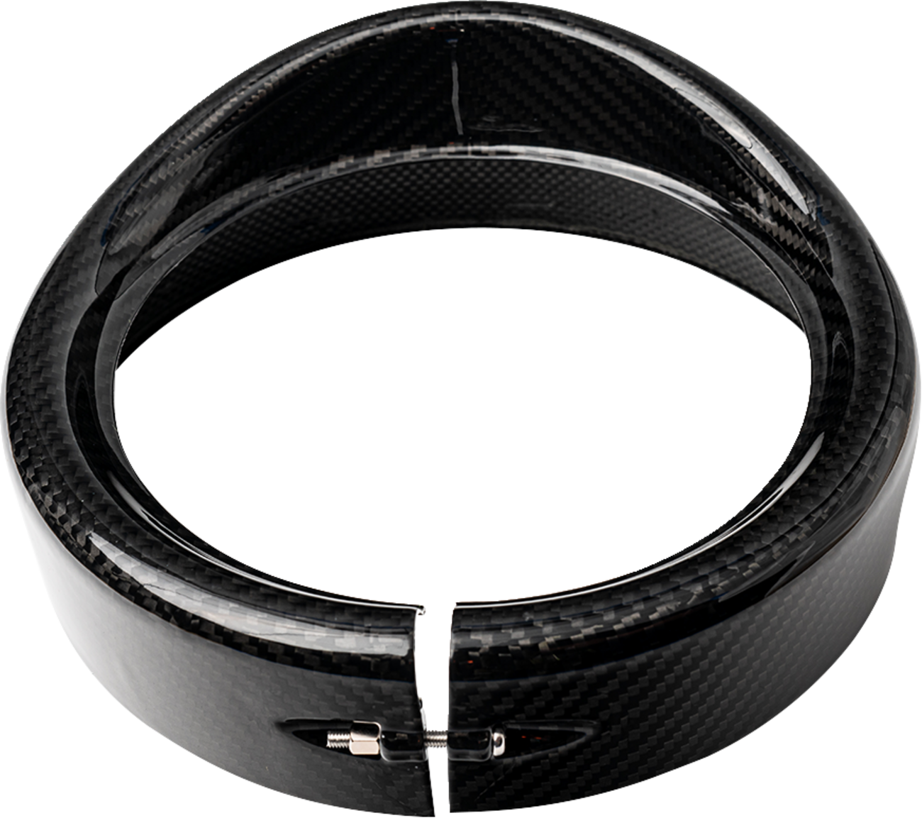 SLYFOX Headlight Trim w/ Visor - 7" - Gloss 1508-3111