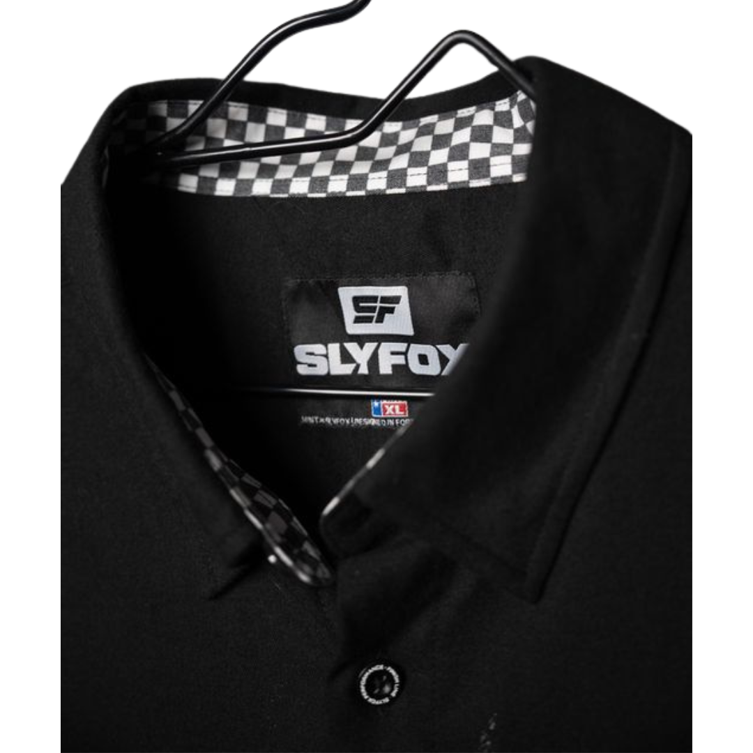 SLYFOX Finish Line Flannel - Black & Checkers