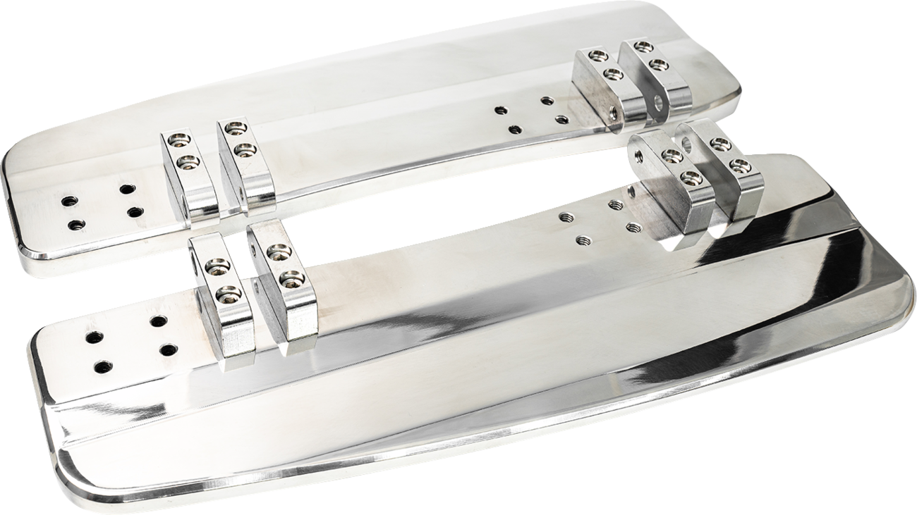 SLYFOX Driver Floorboards - Black Polished - Touring SF-905-00-2