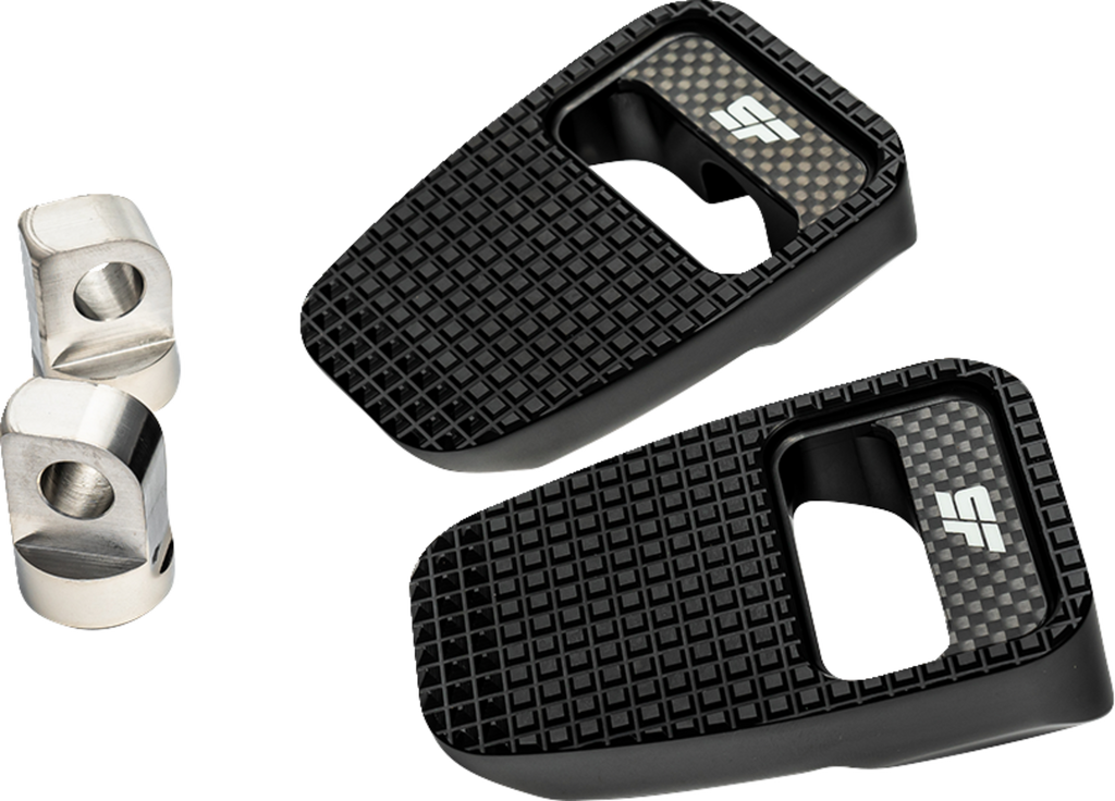 SLYFOX - Fatty Pegs - Black - Dyna, Sportster, FXR, Touring Passenger