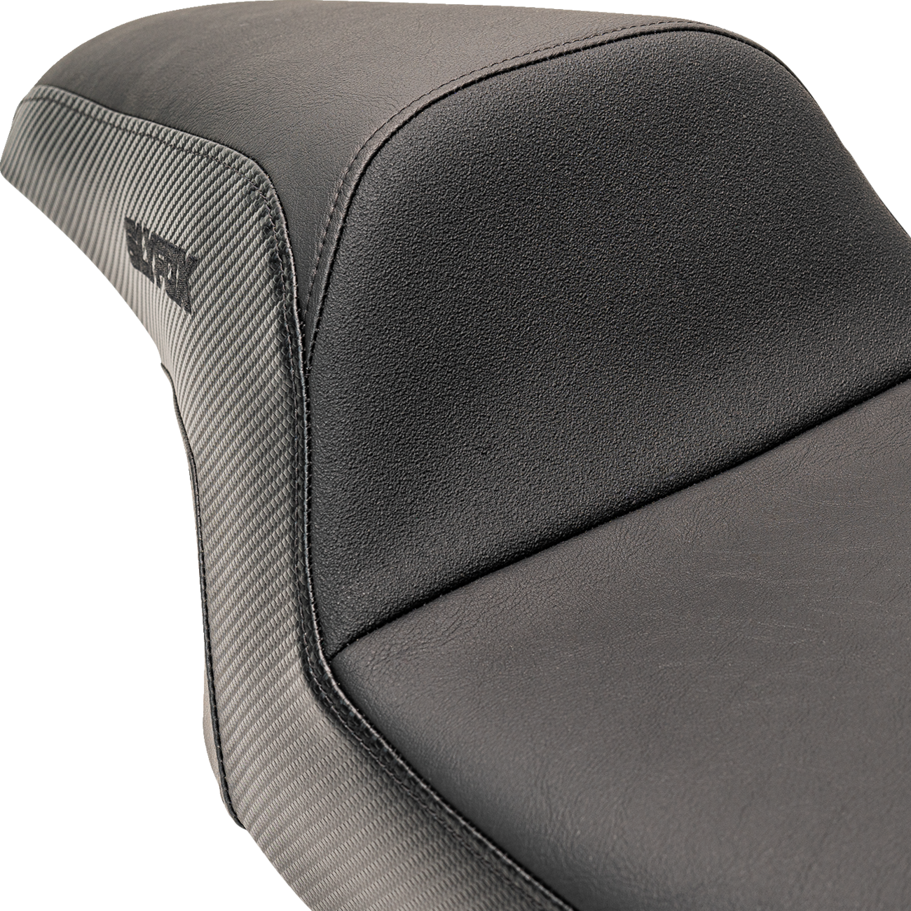 SLYFOX Drifter Seat - Black Logo - Smooth Vinyl - Carbon Fiber - FL '97-'07 0801-1612