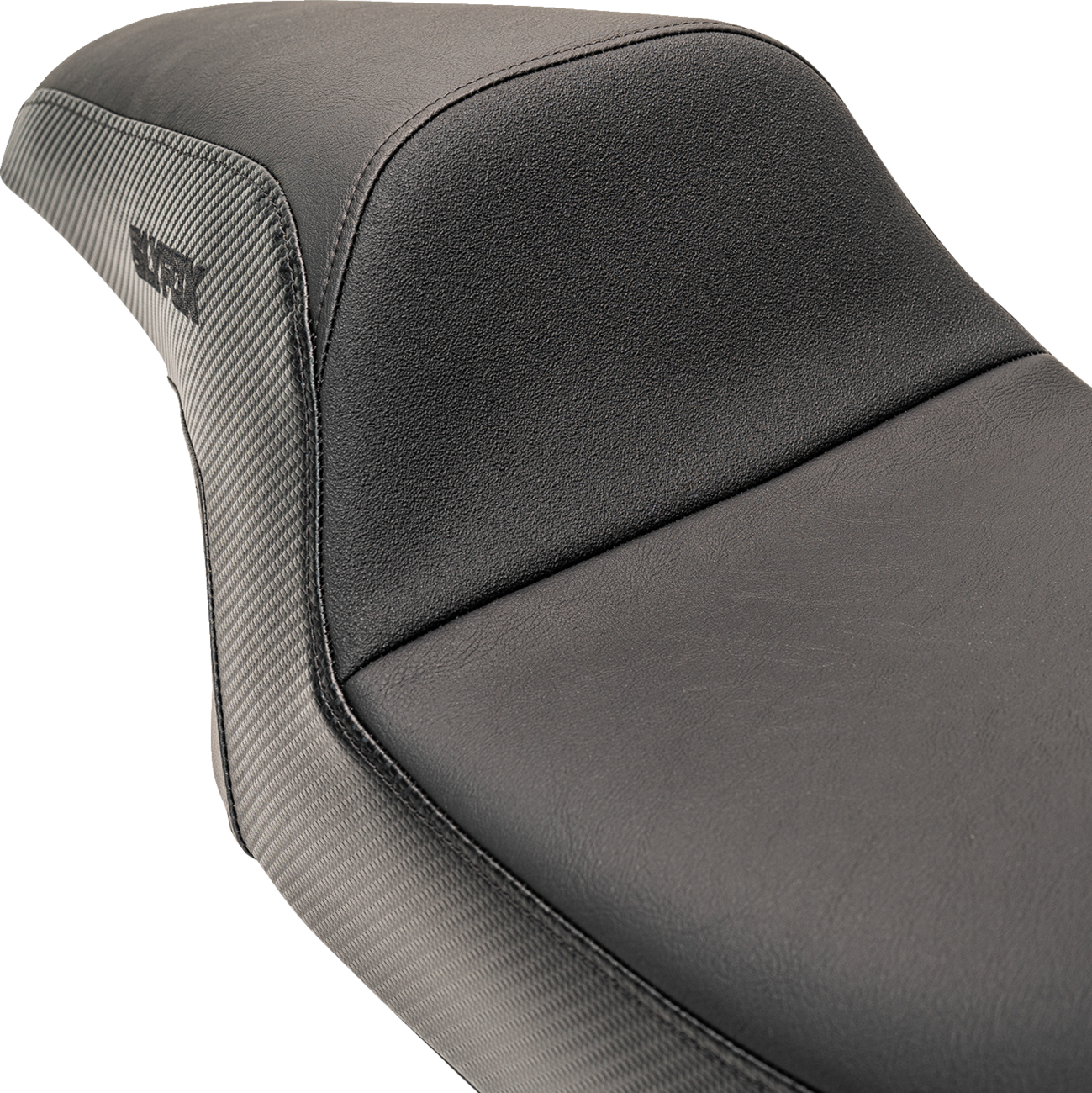 SLYFOX Drifter Seat - Black Logo - Smooth Vinyl - Carbon Fiber - FL '08-'23 0801-1614