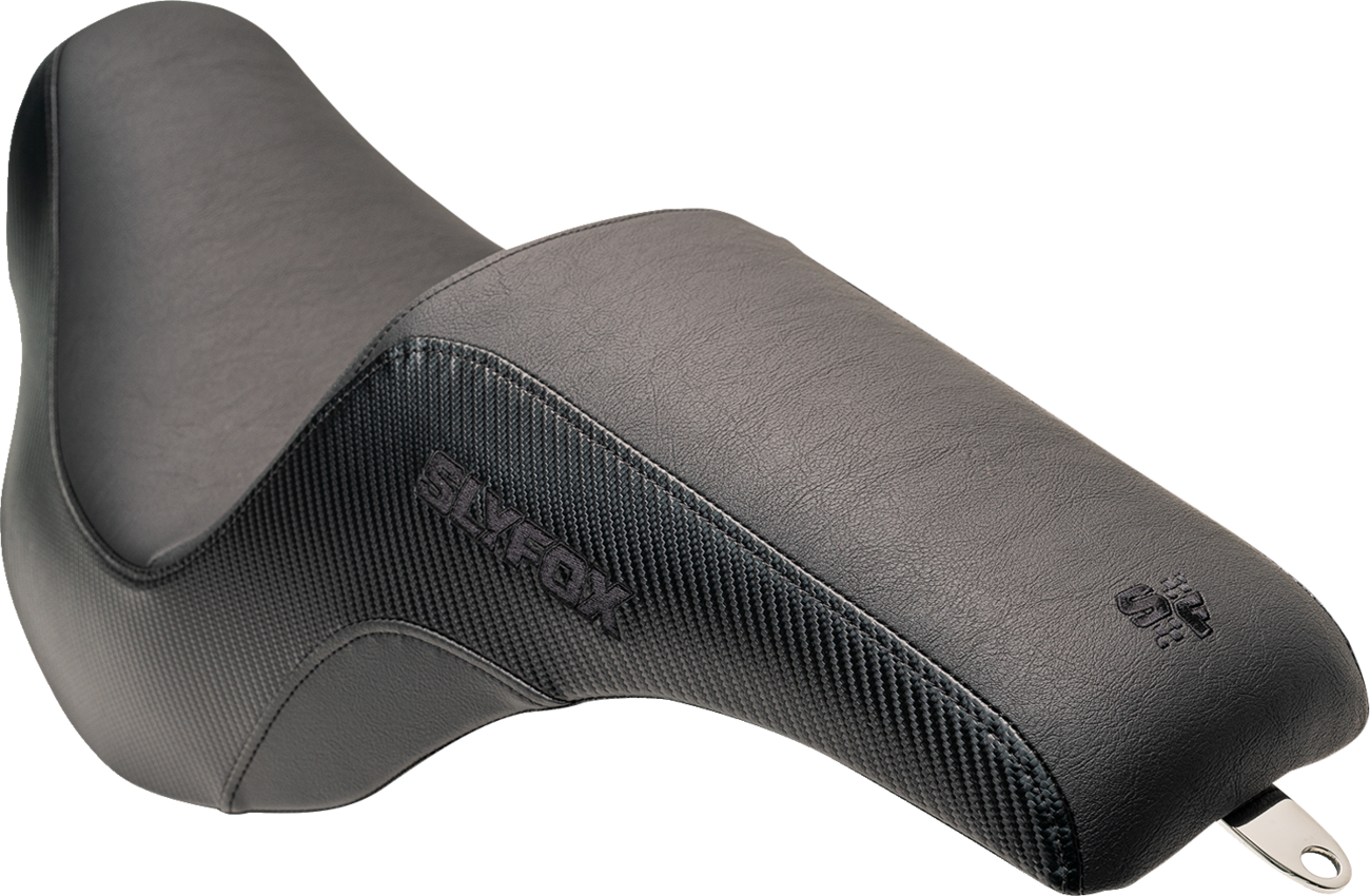 SLYFOX Lowrider Drifter Seat - Black Logo - Smooth Vinyl - Carbon Fiber - FXLR/FLSB '18-'24 0802-1589