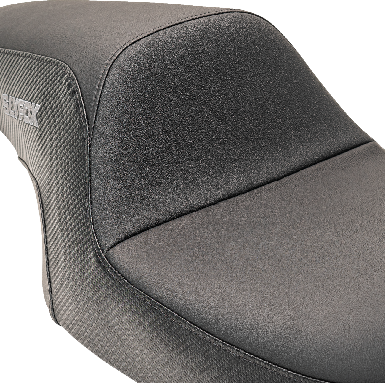 SLYFOX Drifter Seat - Gray Logo - Smooth Vinyl - Carbon Fiber - FL '97-'07 0801-1613