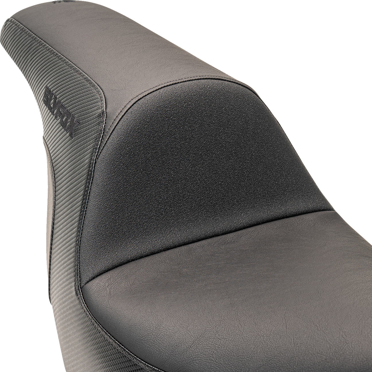 SLYFOX Lowrider Drifter Seat - Black Logo - Smooth Vinyl - Carbon Fiber - FXLR/FLSB '18-'24 0802-1589