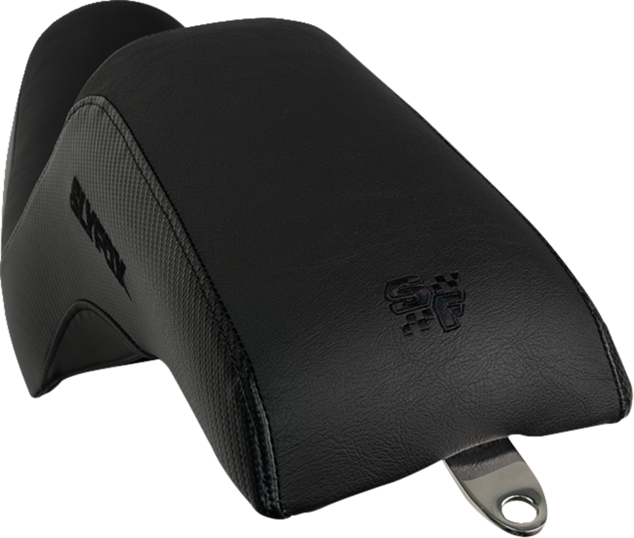 SLYFOX Drifter Seat - Black Logo - Black Vinyl - Smooth - FXR '82-'00 SlyFox4681A