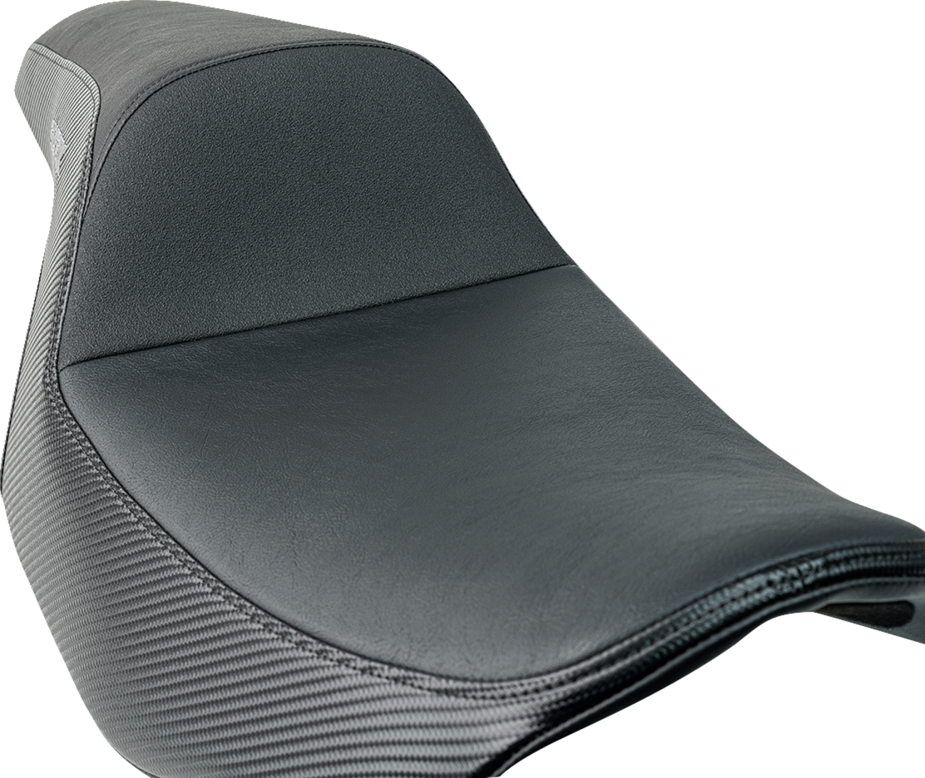 SLYFOX Drifter Tour Seat - Vinyl w/ Slipstop - Gray Logo - FL '23-'24 4685B-Slyfox