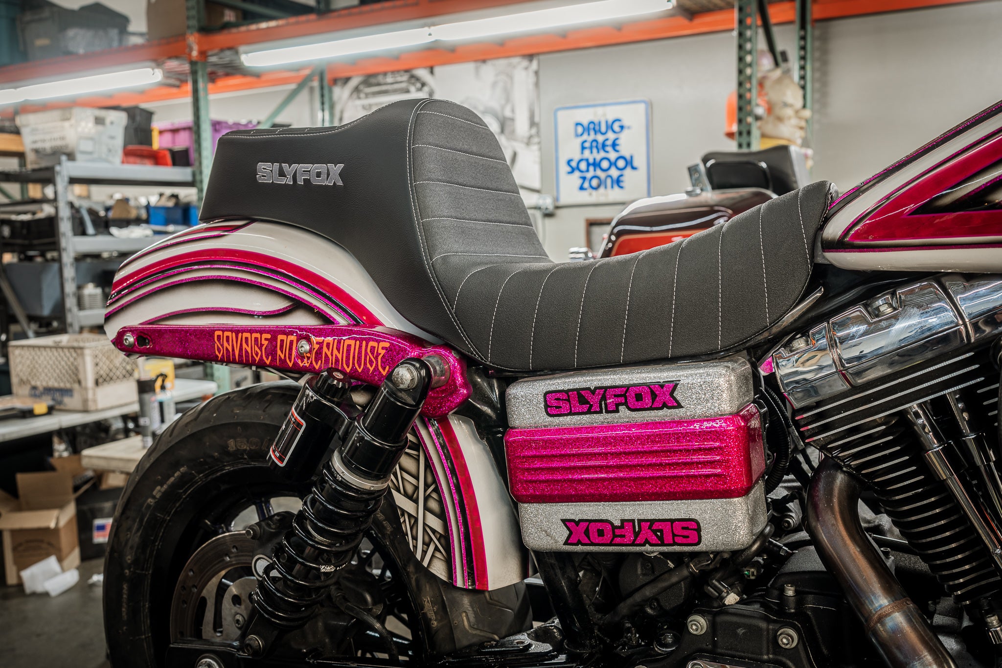 SLYFOX HighNoon Seat (Grey Logo) Dyna 06 - 17