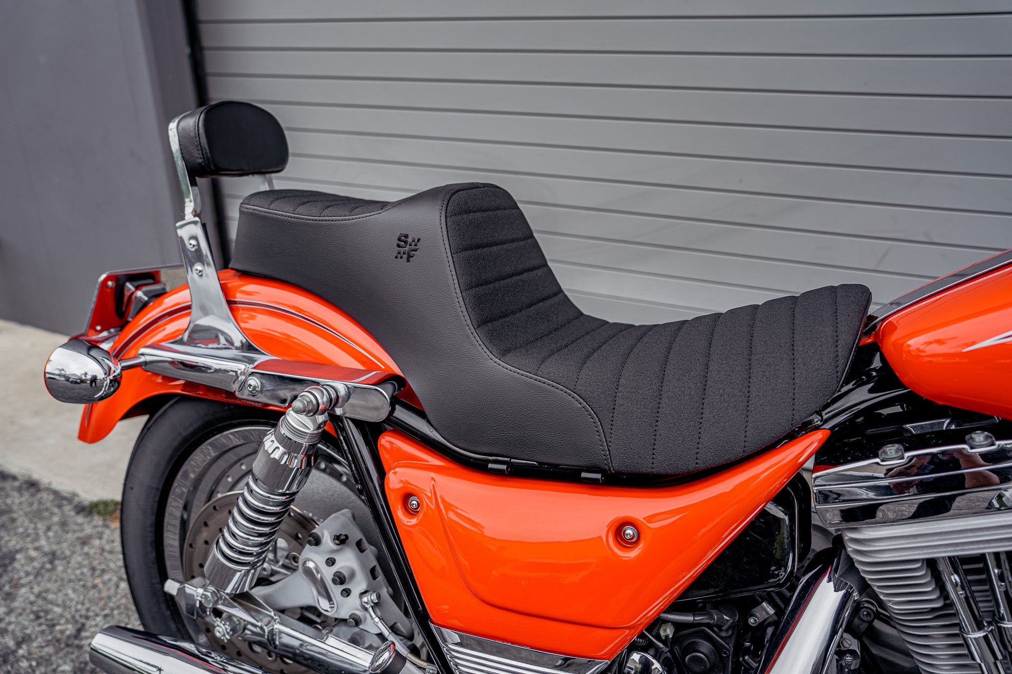 SLYFOX HighNoon Tuck and Roll Seat (Black Logo) FXR