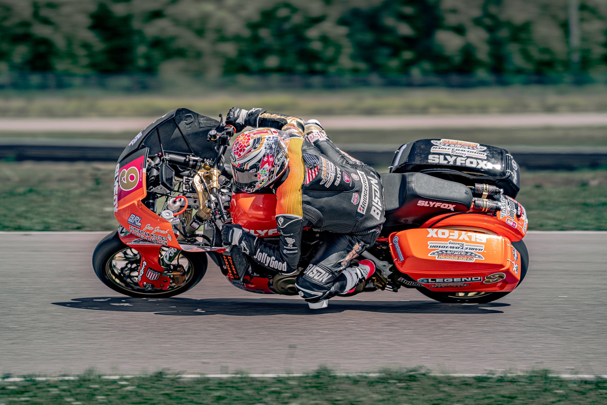 SLYFOX Race Seat Tall (Silver Logo) Touring '08-'23