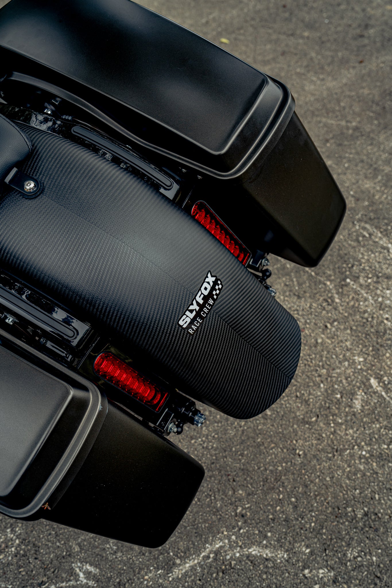 SLYFOX Carbon Rear Fender (Matte) Touring