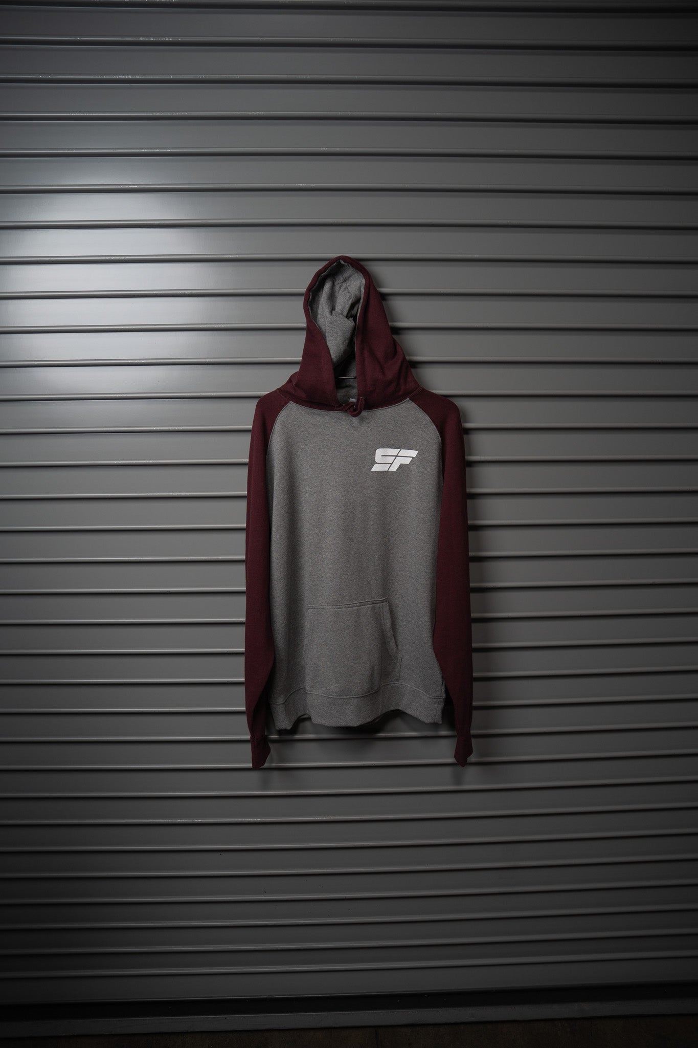 SF Grey / Burgundy Hoodie