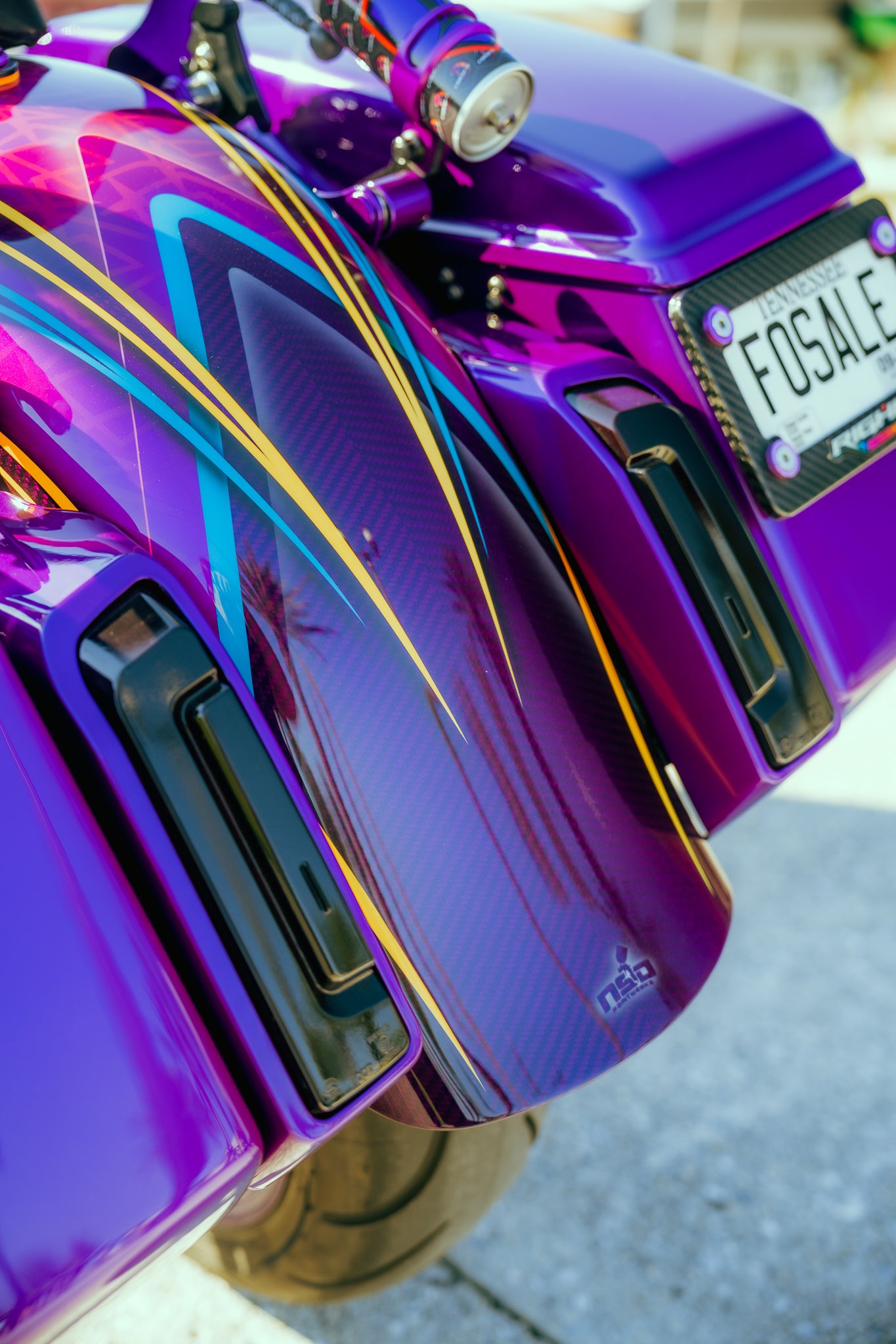 SLYFOX Carbon Rear Fender (Gloss) Touring