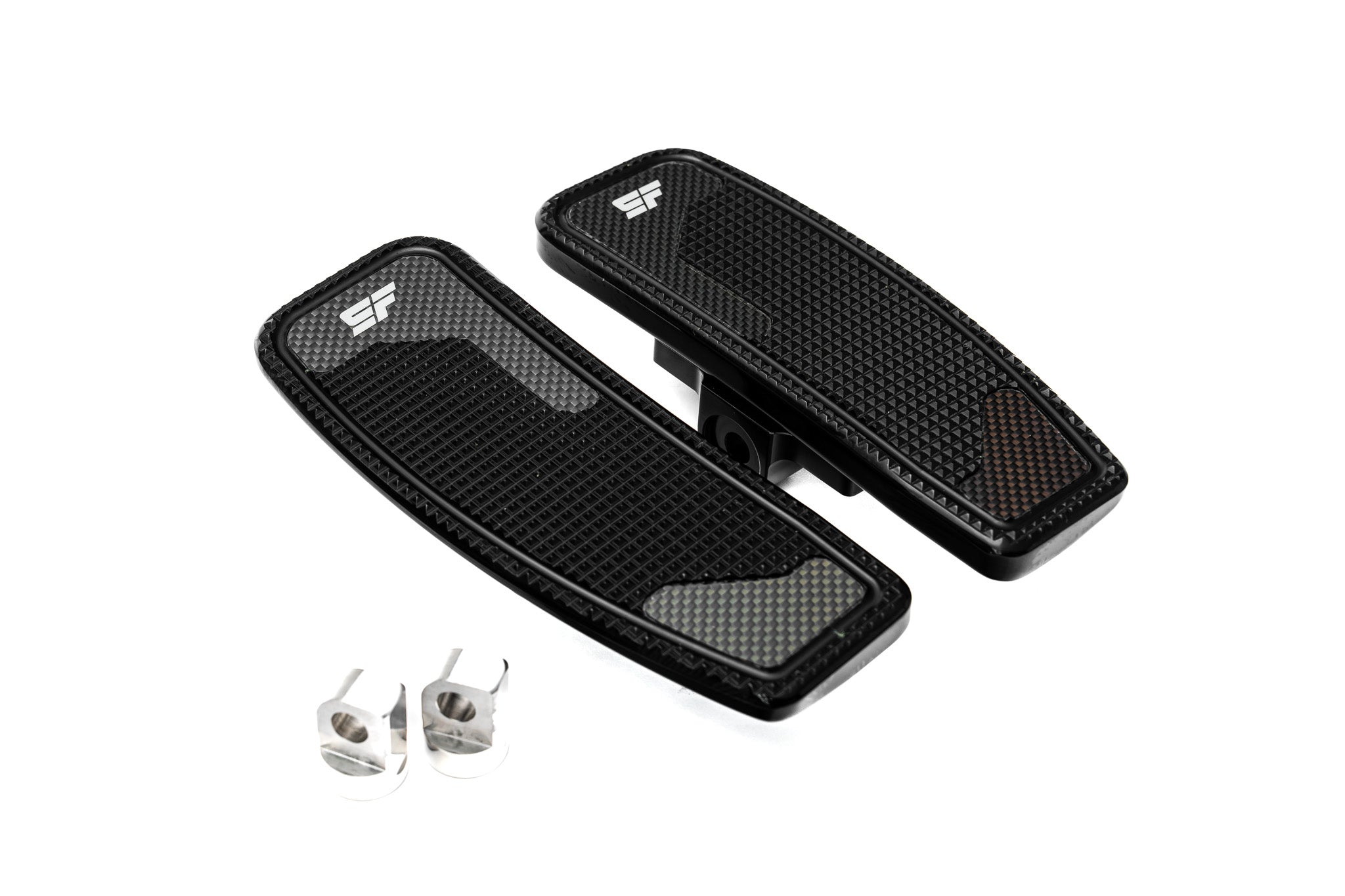 SLYFOX Mini Floorboards - Black - Dyna, Sportster, Passenger Touring