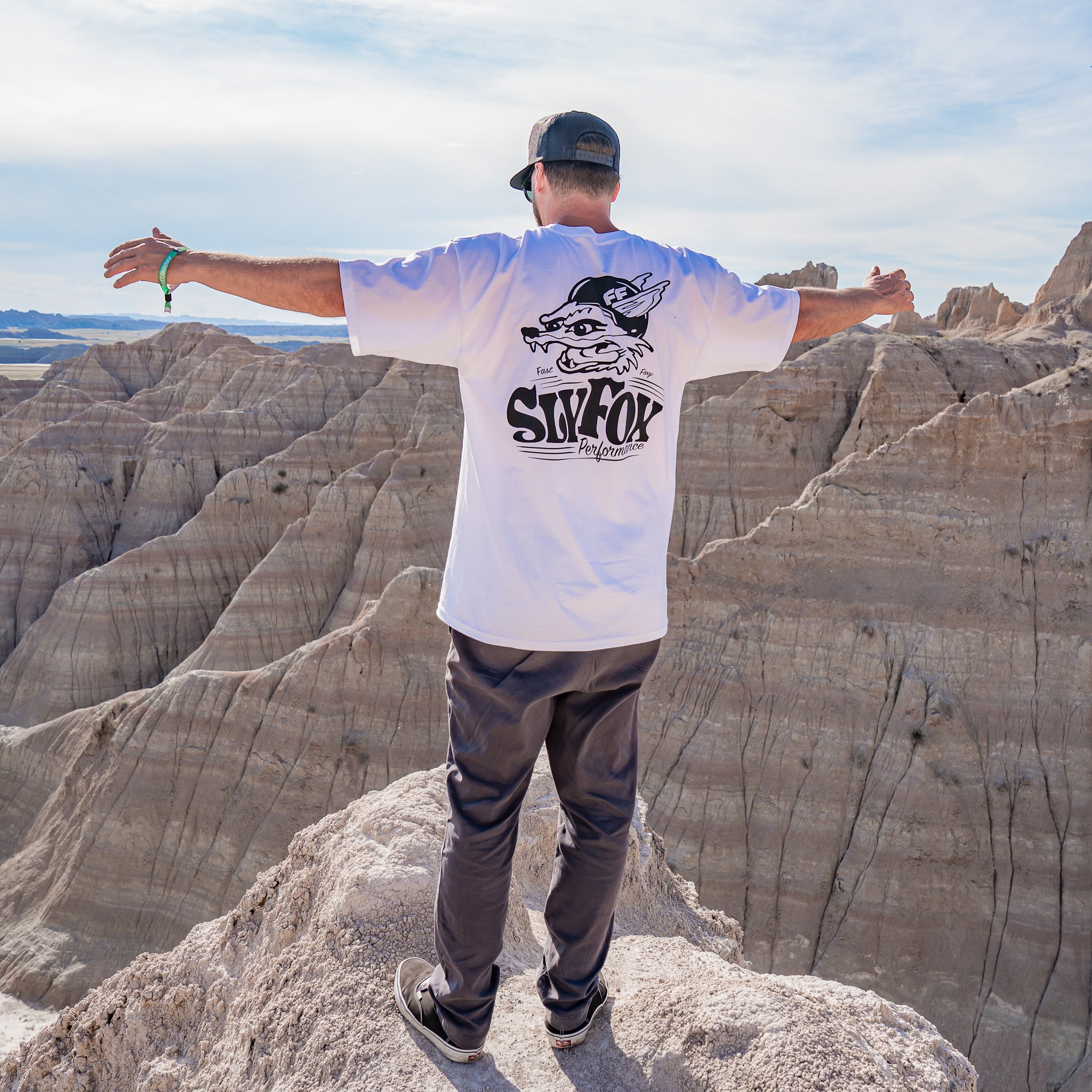 Slyfox "Fast Foxy" White T-Shirt