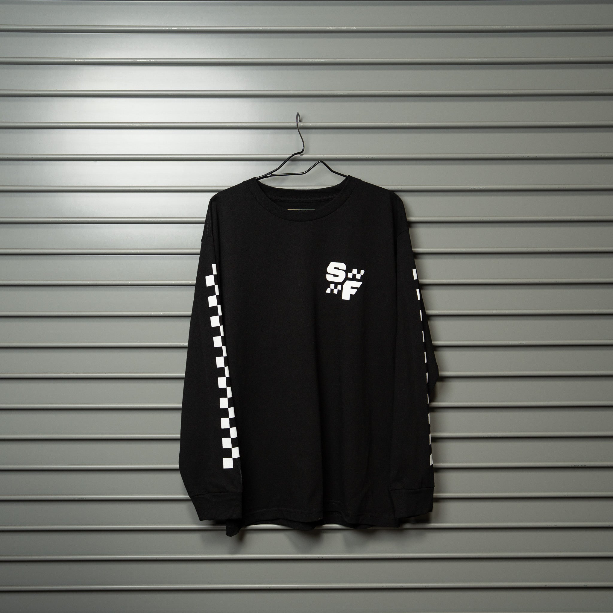 SF Black Long Sleeve "Race Crew" T-Shirt