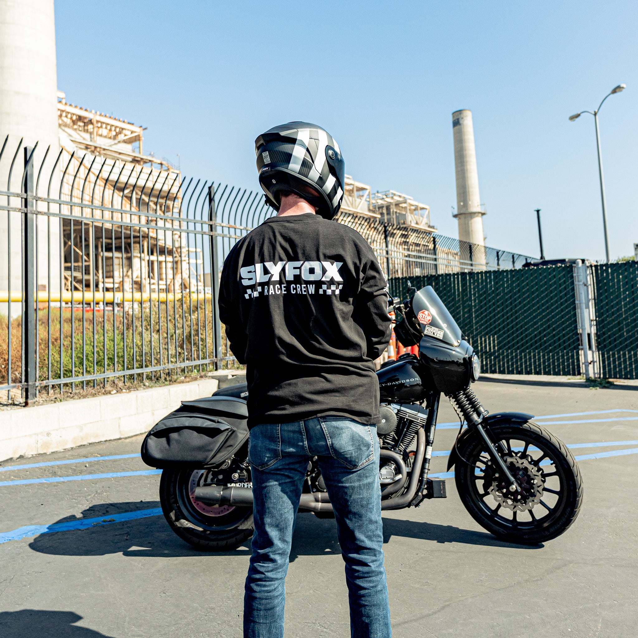 SF Black Long Sleeve "Race Crew" T-Shirt