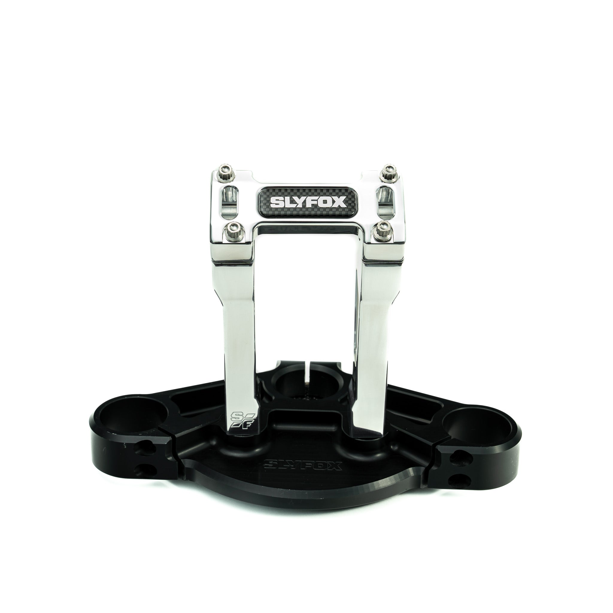 SLYFOX Riser - Straight - 1" Clamping - 6" Rise - POLISHED
