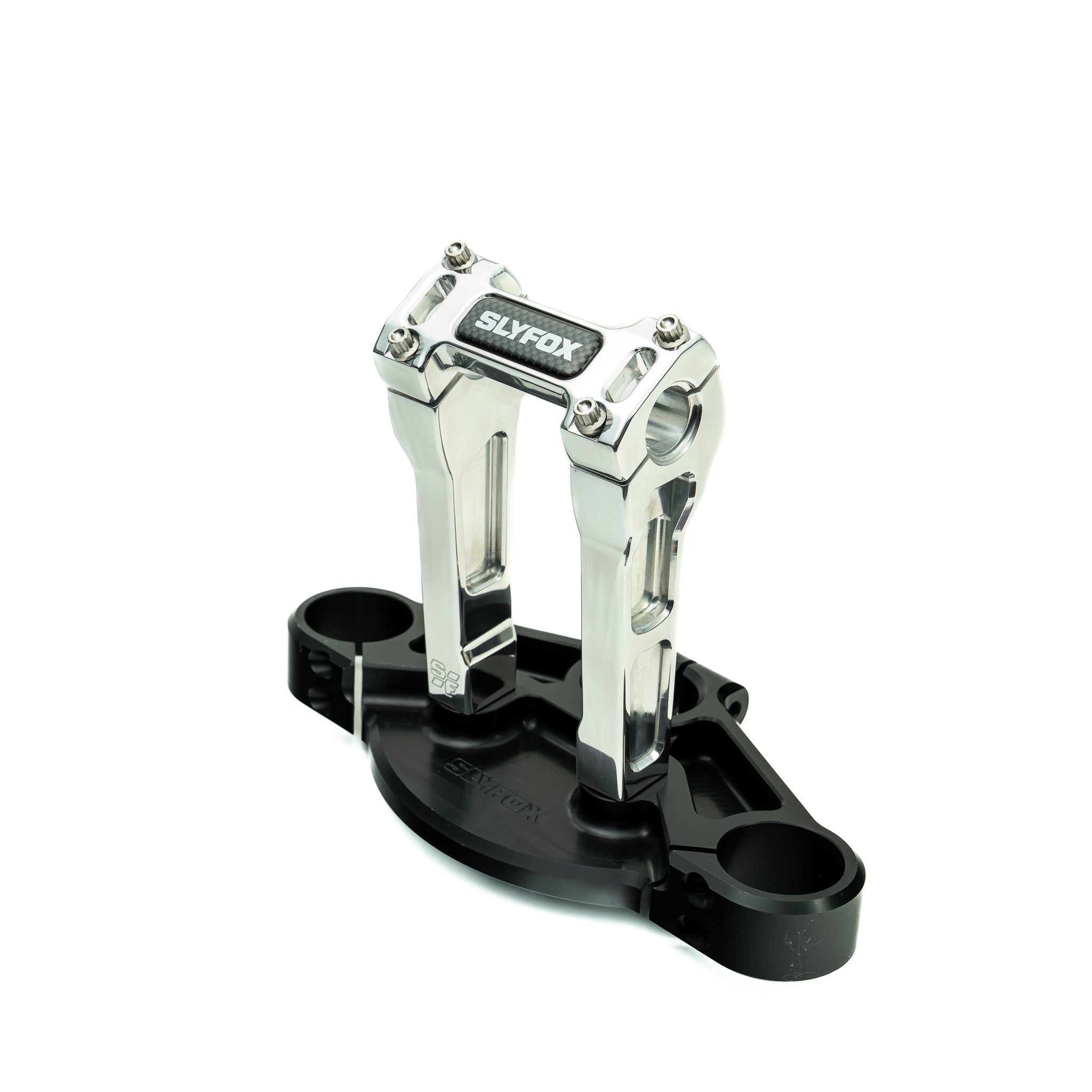 SLYFOX Riser - Straight - 1" Clamping - 6" Rise - POLISHED