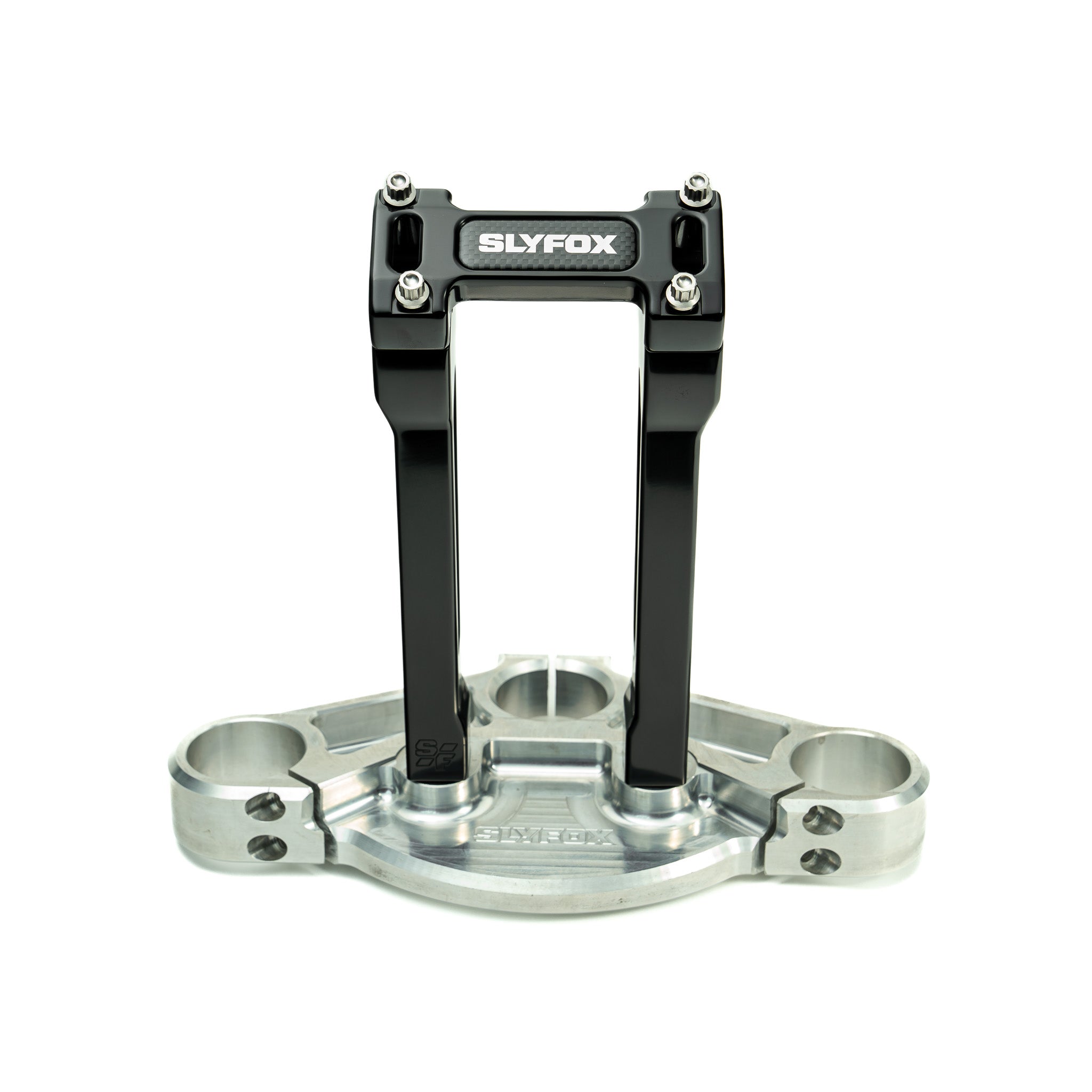 SLYFOX Riser - Straight - 1" Clamping - 8" Rise - BLACK