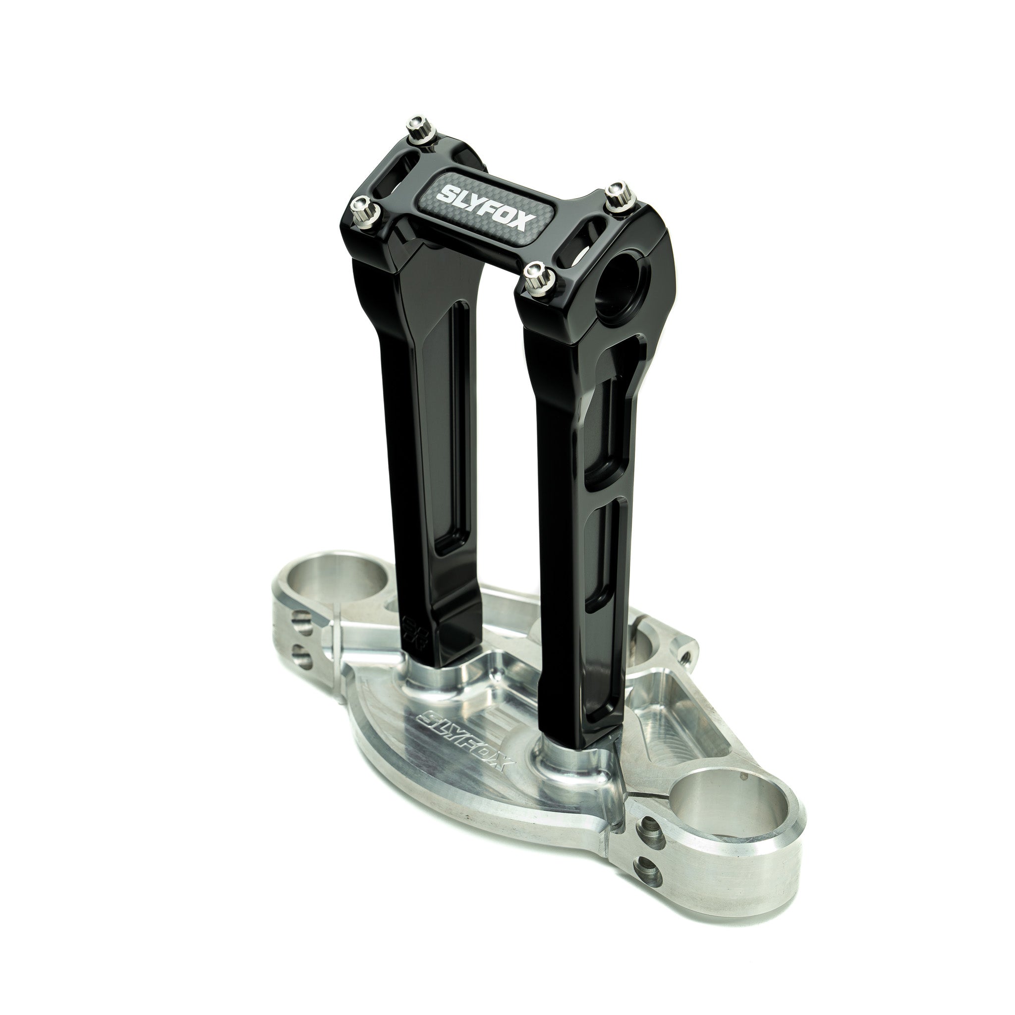 SLYFOX Riser - Straight - 1" Clamping - 8" Rise - BLACK