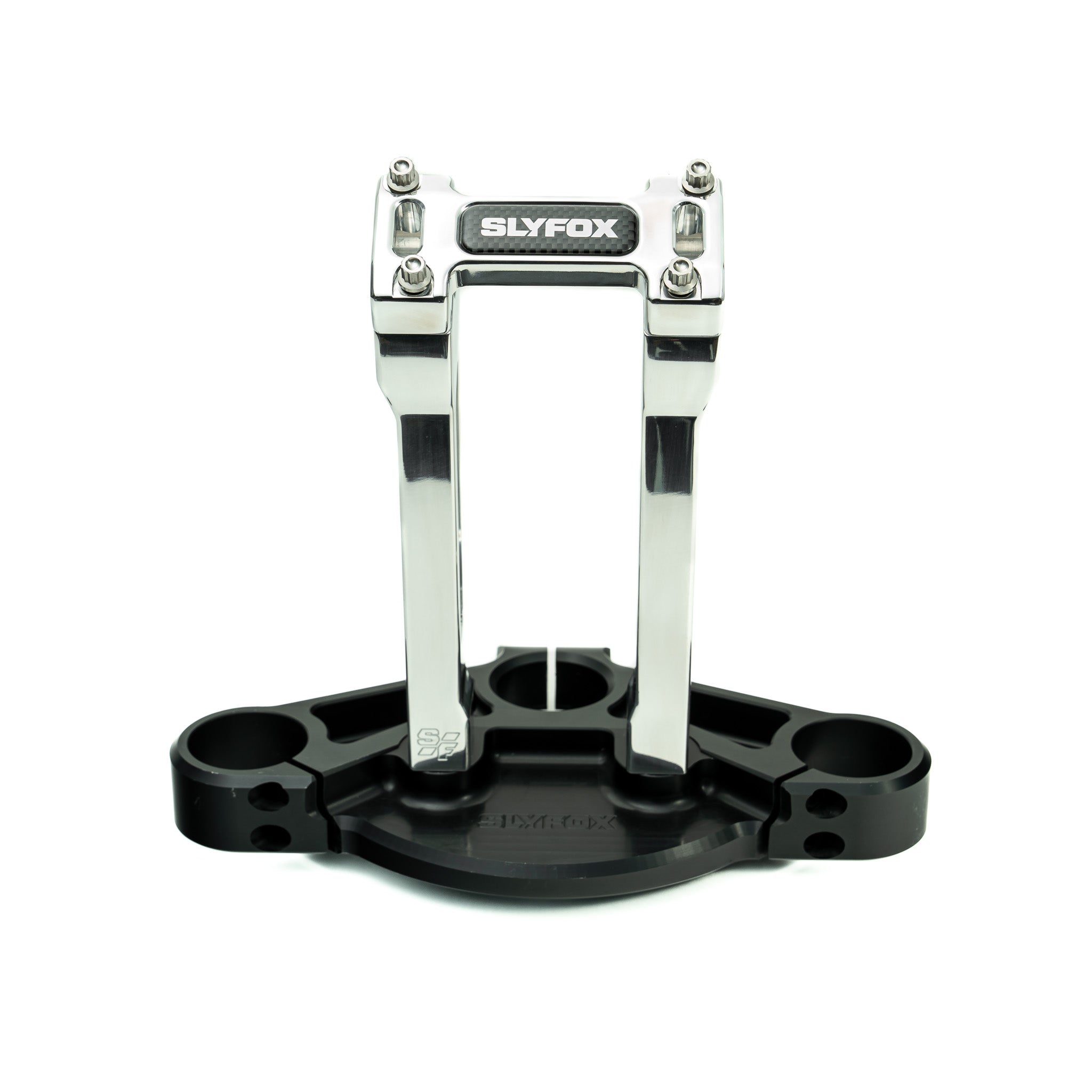 SLYFOX Riser - Straight - 1" Clamping - 8" Rise - POLISHED