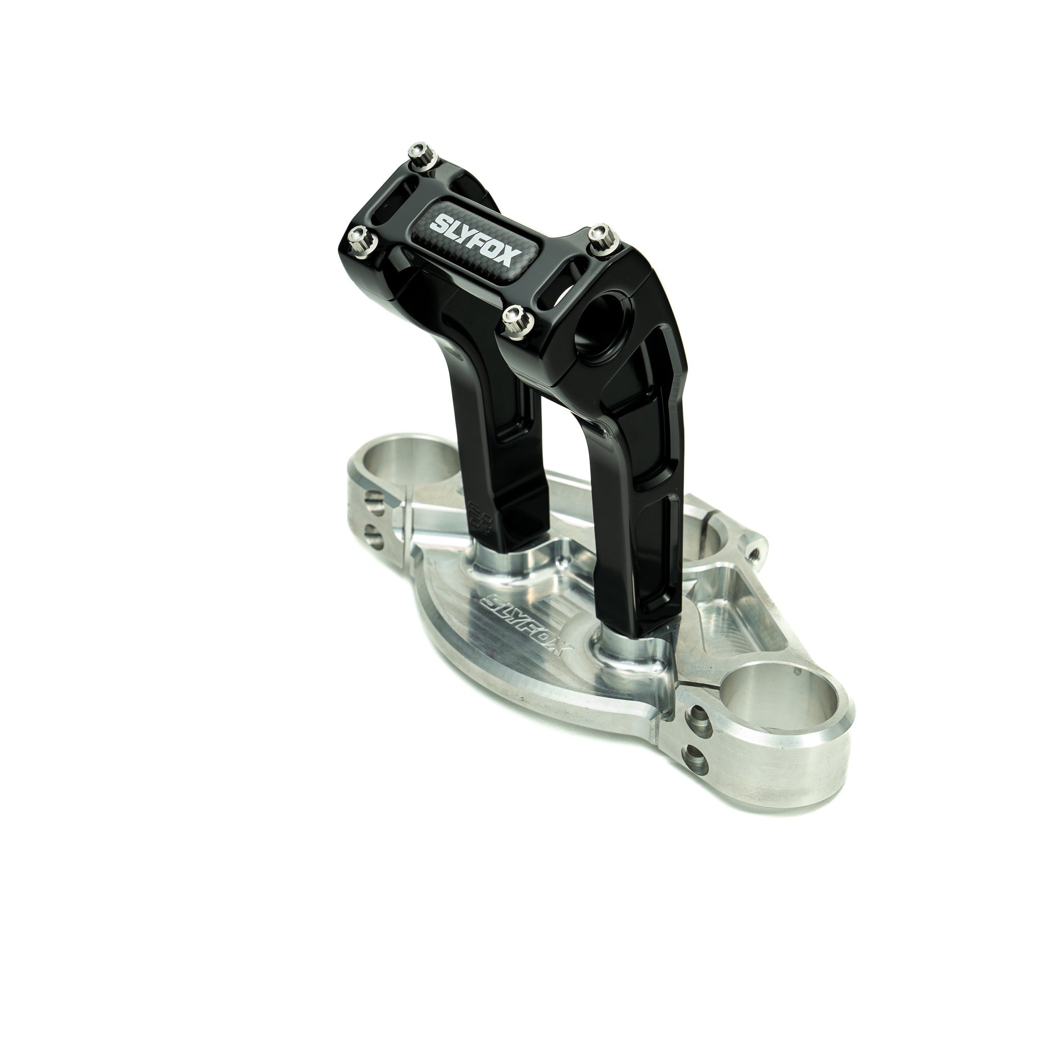 SLYFOX Riser - Pullback - 1-1/8" Clamping - 6" Rise - BLACK