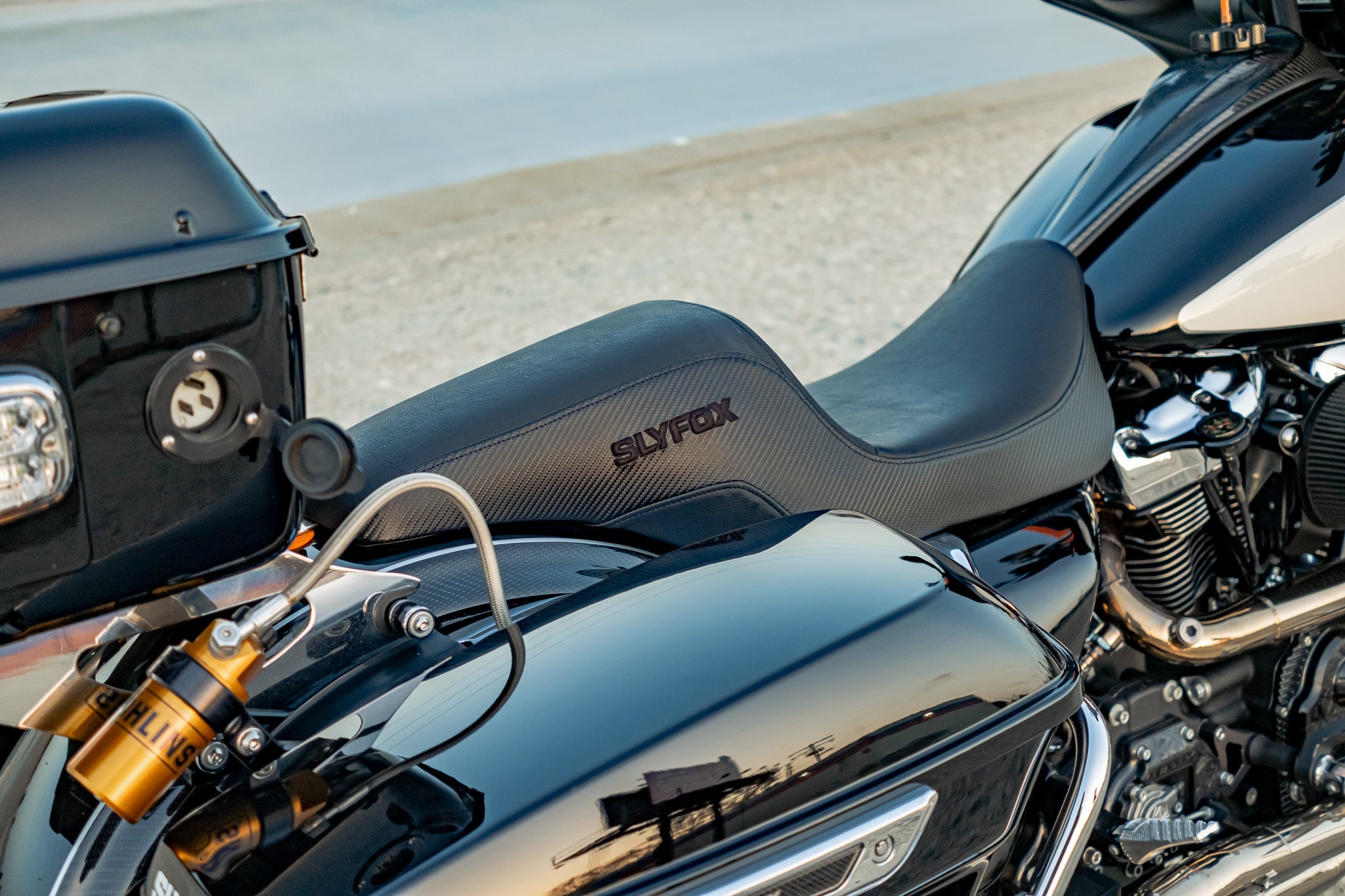 SLYFOX Drifter Seat (Black Logo) Touring 97 - 07