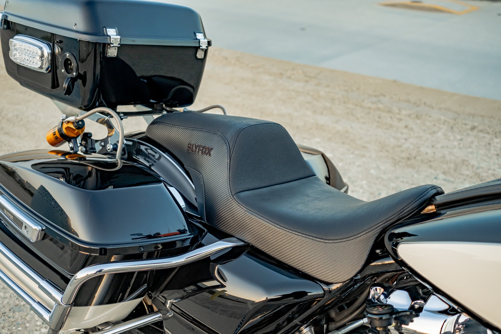 SLYFOX Drifter Seat (Black Logo) Touring 97 - 07