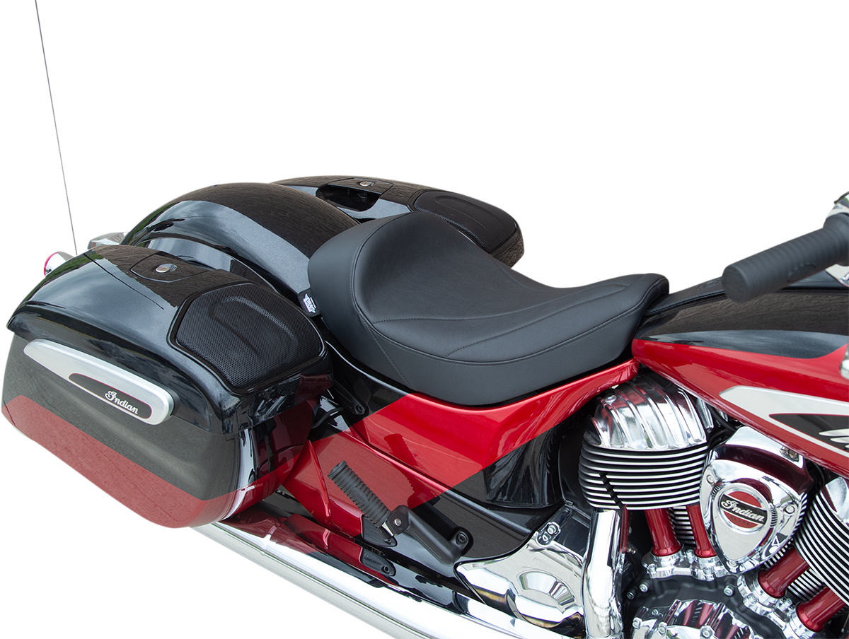 DRAG SPECIALTIES SEATS Solo Seat - Linear Stitched - Vinyl - '14-'22 Indian 0810-2266