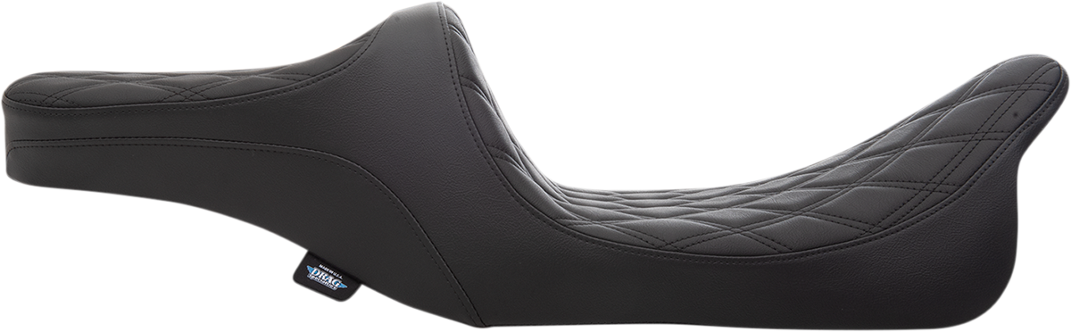 DRAG SPECIALTIES SEATS Predator III 2-Up Seat - Double Diamond - Black Thread - FL '99-'07 0801-1308