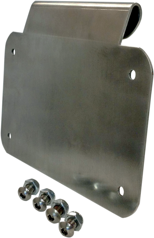 ALLOY ART License Plate Mount - Burnished Aluminum LD-2