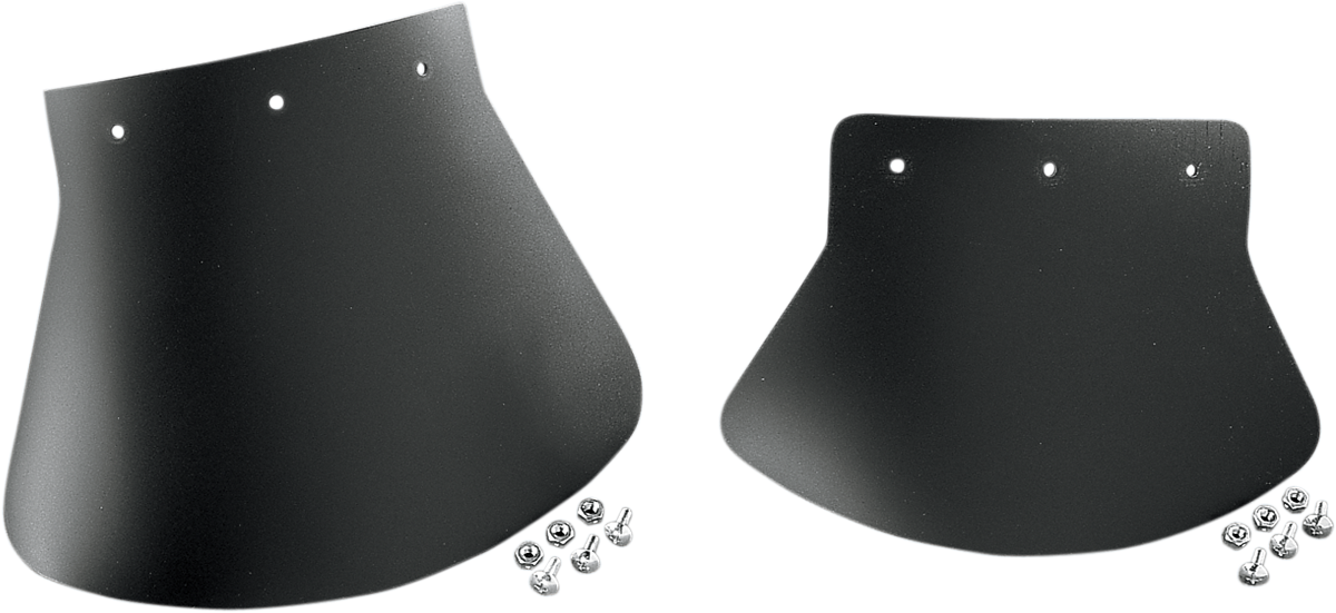 DRAG SPECIALTIES SEATS Large Mud Flap - Plain - 10-1/2" W x 8" H DS393701