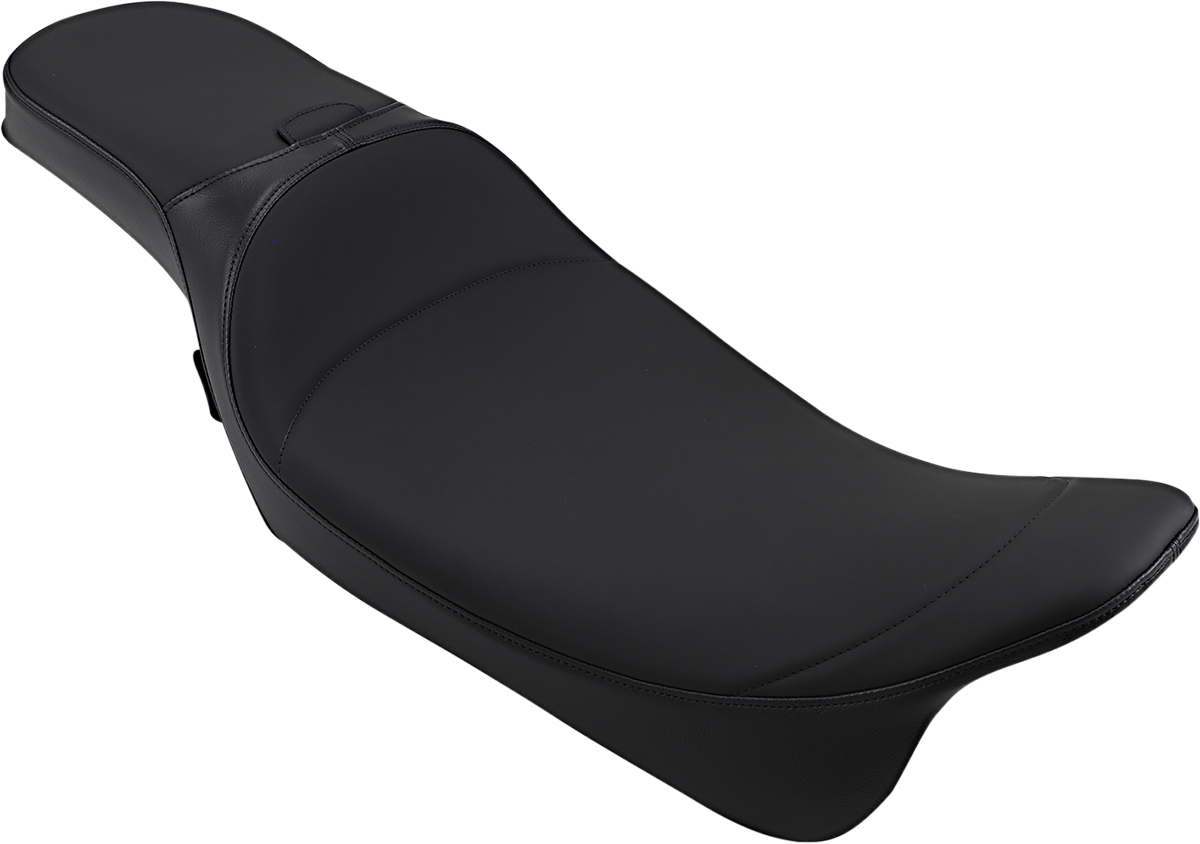 DRAG SPECIALTIES SEATS Extended Reach Predator Seat - Mild Stitched - Backrest Recepticle - FL '08-'24 0801-1005