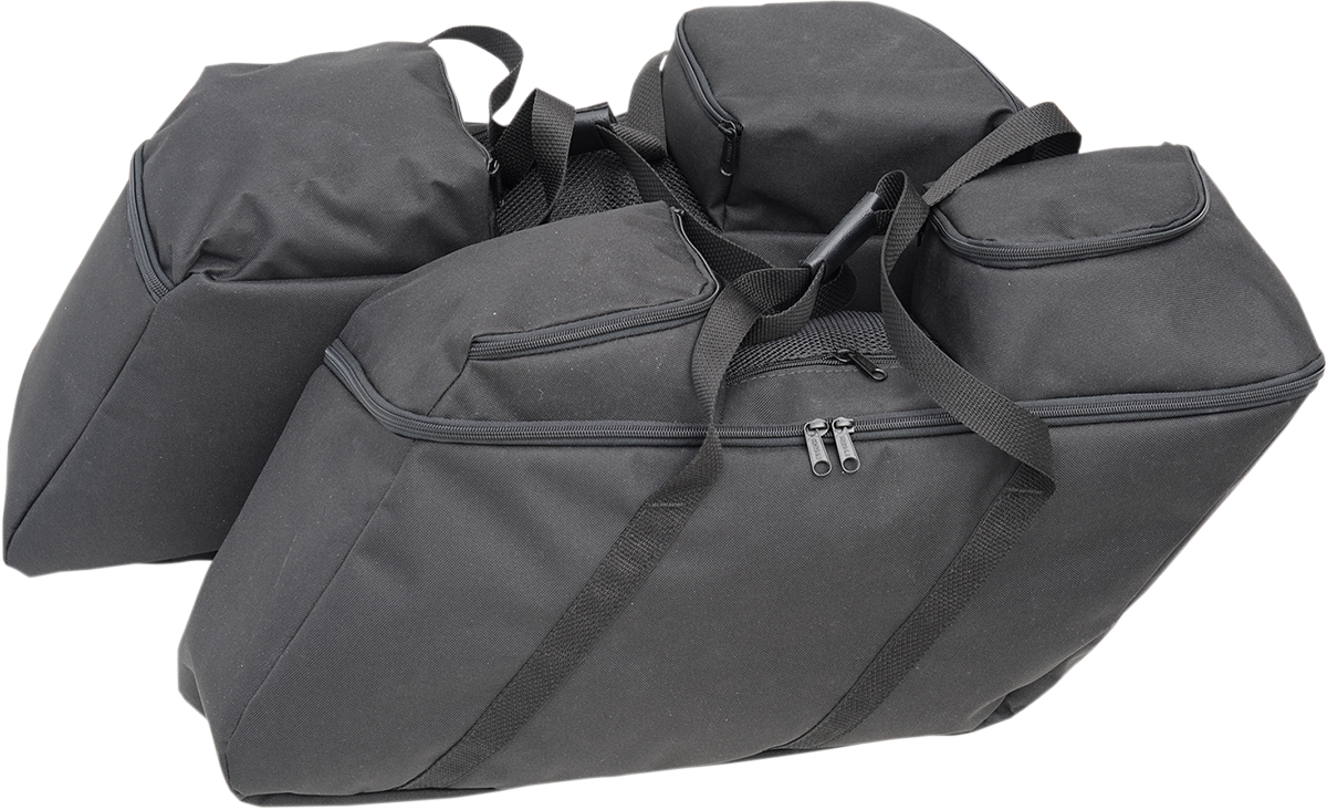 DRAG SPECIALTIES SEATS Saddlebag Liners - Black - FL '14-'22 3501-0942