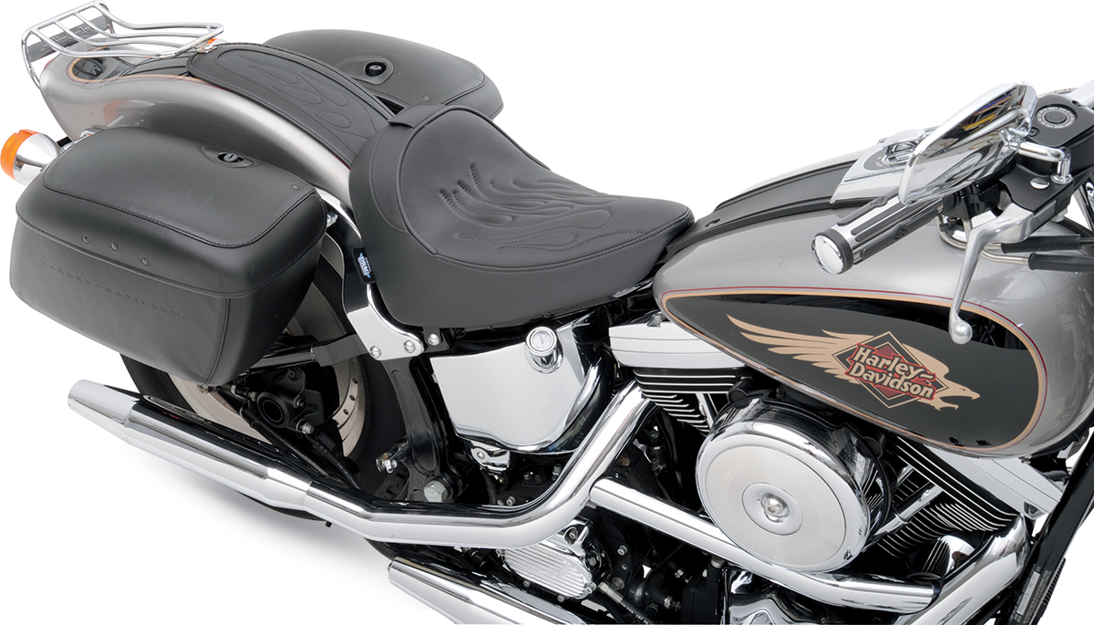 DRAG SPECIALTIES SEATS Fender Skin - Flame Stitched Automotive-Grade Vinyl Center - 15" 1405-0152