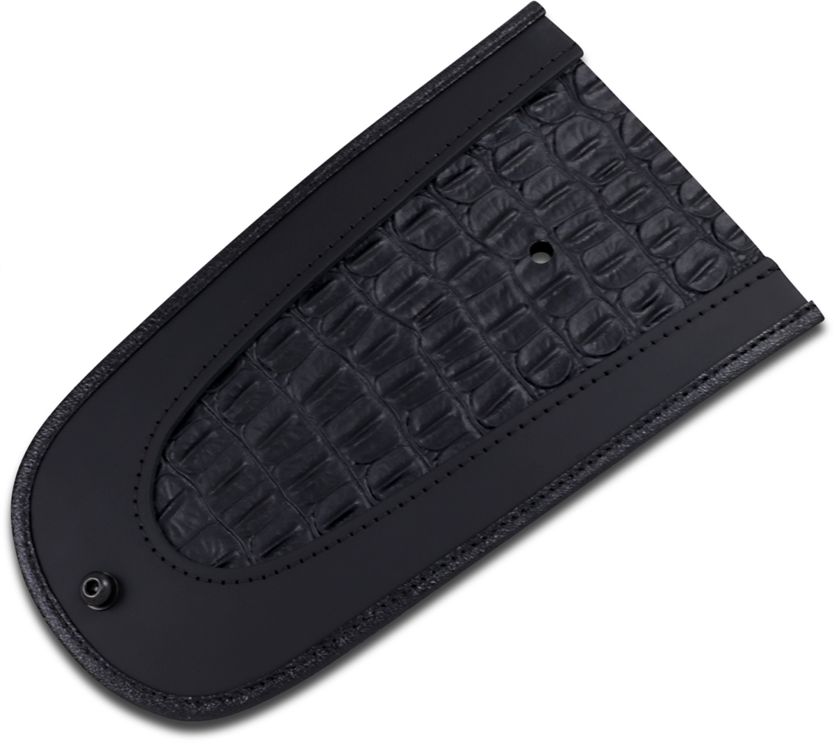 DRAG SPECIALTIES SEATS Fender Skin - Embossed Faux Alligator Leather Center - 10" 1405-0142