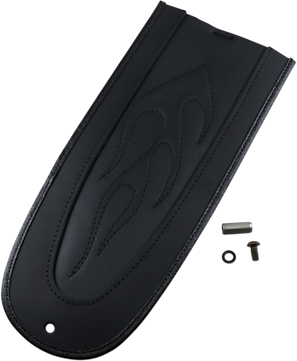 DRAG SPECIALTIES SEATS Fender Skin - Flame Stitched Automotive-Grade Vinyl Center - 13-1/4" 1405-0149