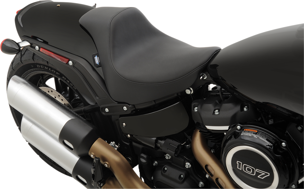 DRAG SPECIALTIES SEATS EZ-Solo Seat - Smooth - Solar-Reflective Leather - FXFB/S '18-'22 0802-1127