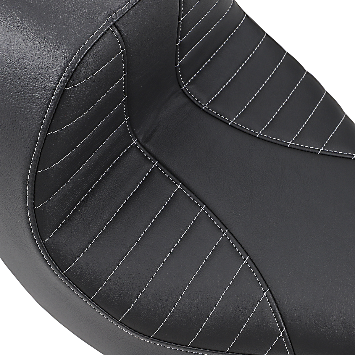 DRAG SPECIALTIES SEATS EZ-Solo Seat - Scorpion Stitch - Silver Thread - Vinyl - FLFB/S '18-'22 0802-1186