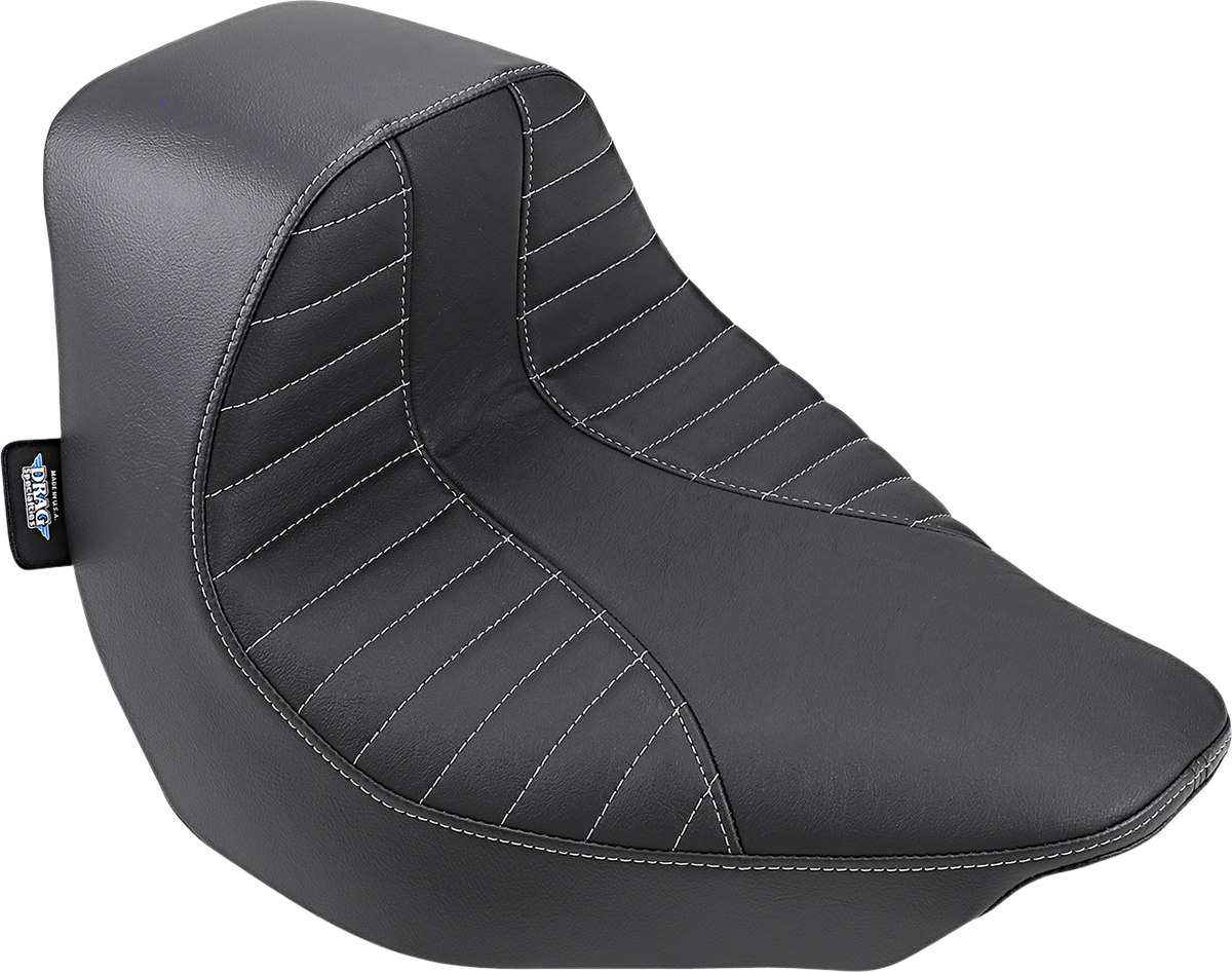 DRAG SPECIALTIES SEATS EZ-Solo Seat - Scorpion Stitch - Silver Thread - Vinyl - FLFB/S '18-'22 0802-1186