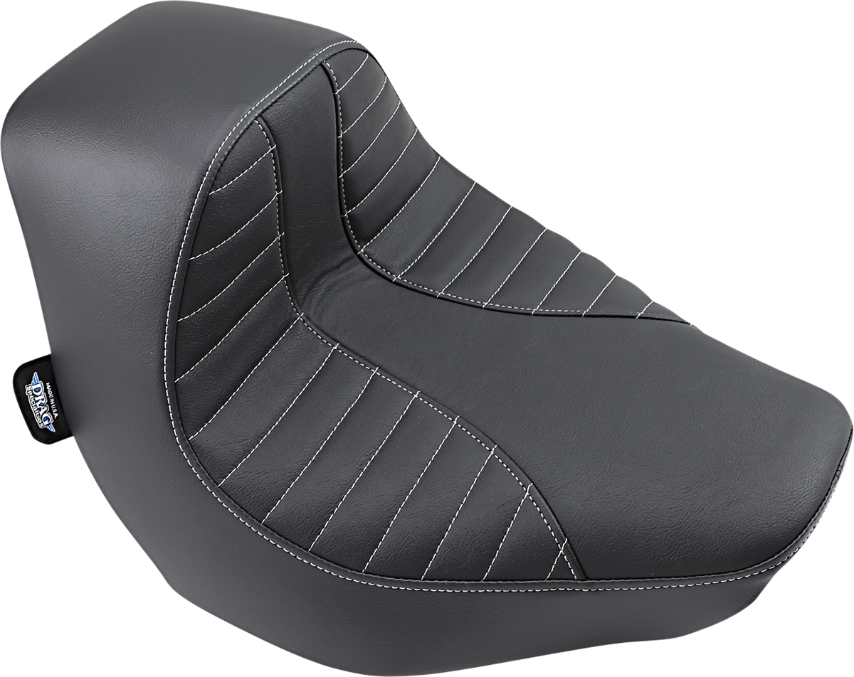 DRAG SPECIALTIES SEATS EZ-Solo Seat - Scorpion Stitch - Silver Thread - Vinyl - FXBR/S '18-'20 0802-1273