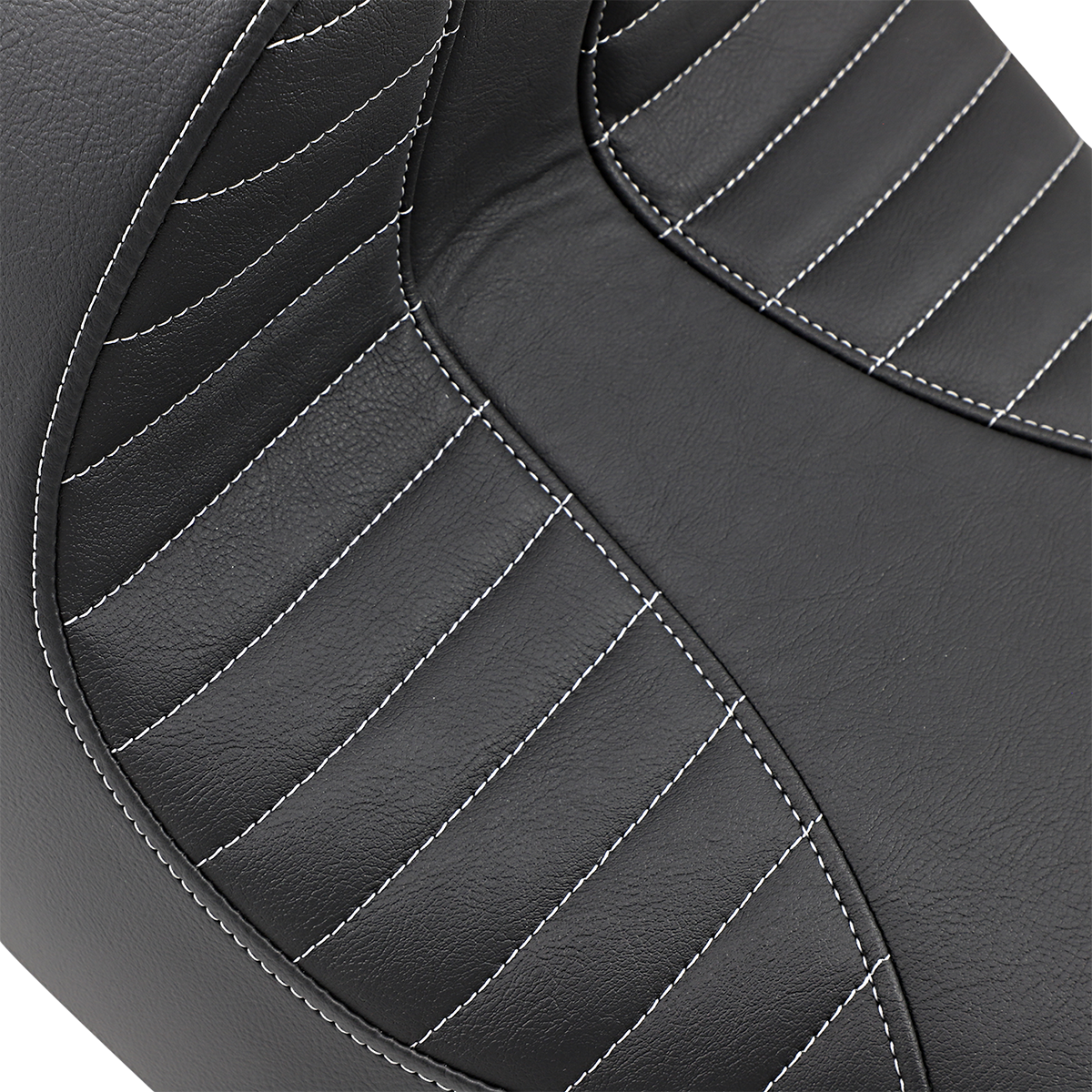 DRAG SPECIALTIES SEATS EZ-Solo Seat - Scorpion Stitch - Silver Thread - Vinyl - FXBR/S '18-'20 0802-1273