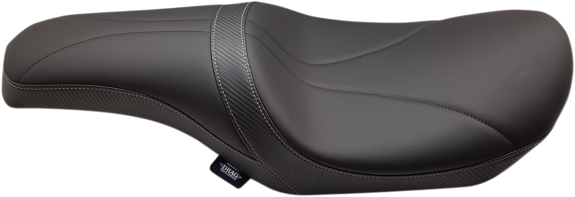 DRAG SPECIALTIES SEATS Predator Seat - Mild Stitched - Yaffe Gas Tank - FL '08-'23 0801-1073